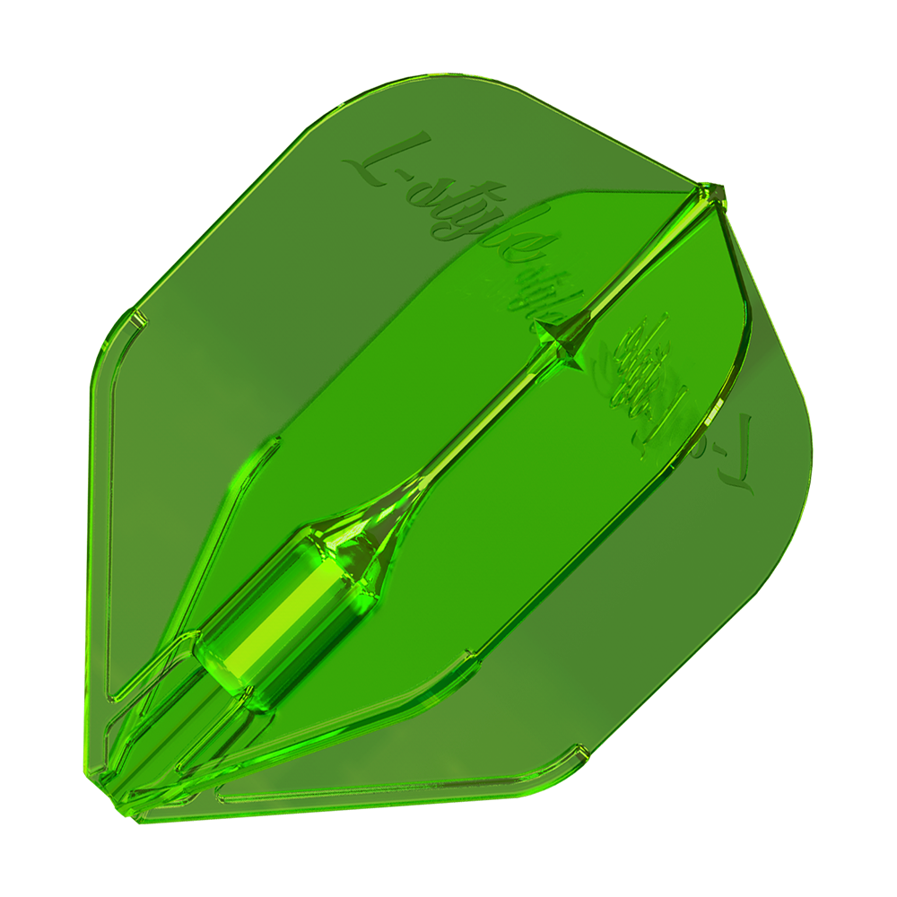 L-Style Fantom L3EZ Flights Green Hier ist ein einzelner L-Style Fantom L3EZ Flight Green abgebildet. Die Oberfläche erscheint leicht glänzend.