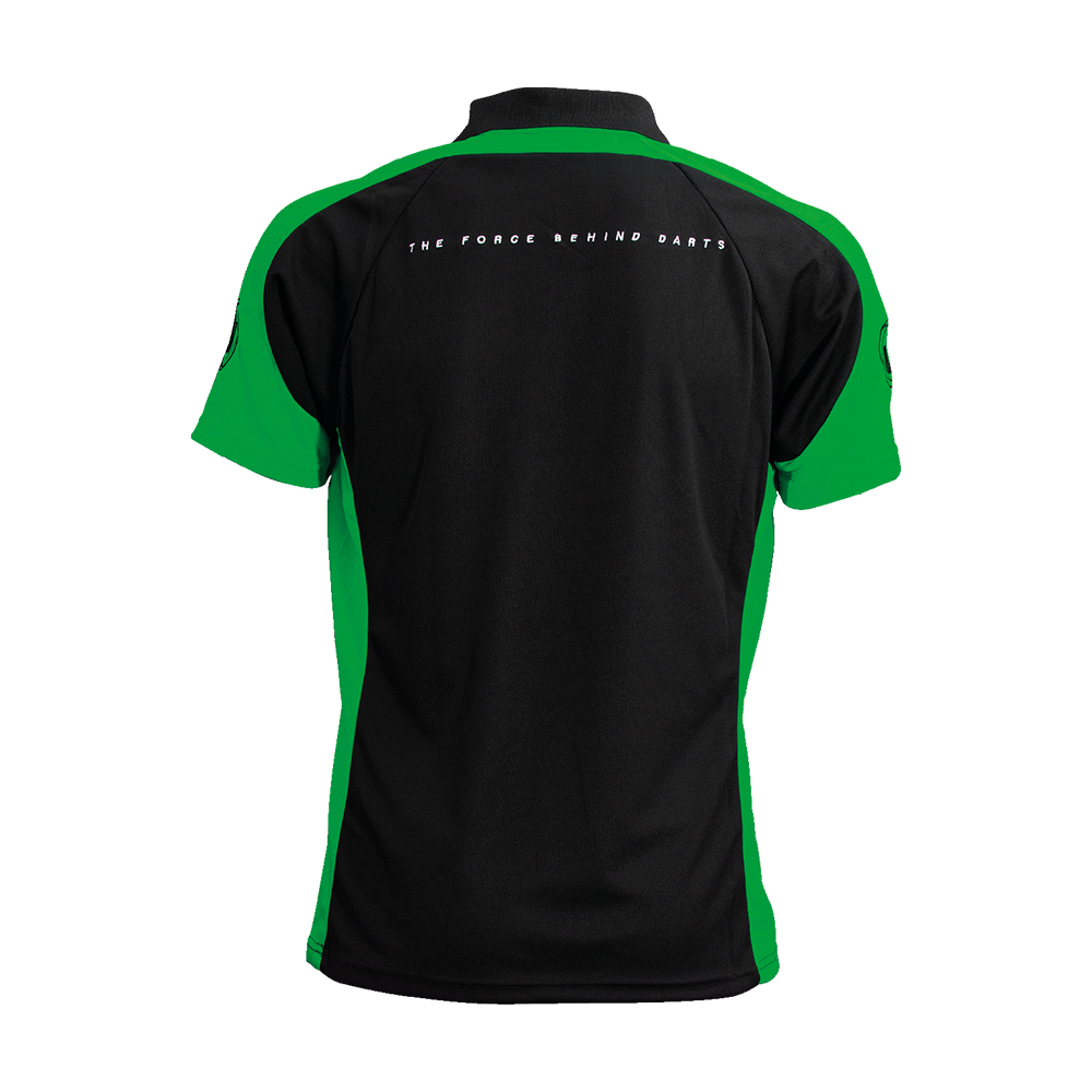 Winmau Wincool3 Dart Shirt - Nero / Verde neon - 4XL