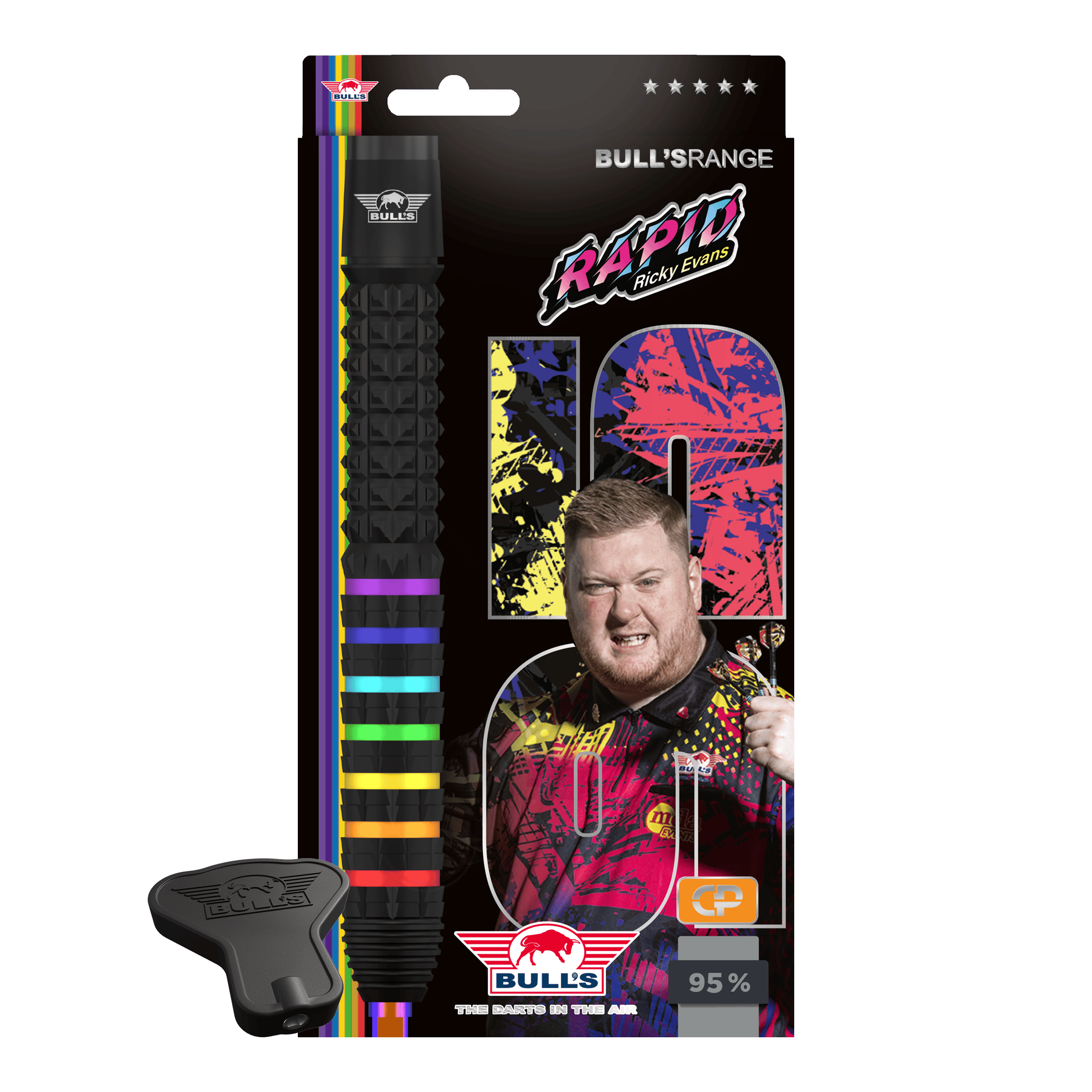 Bulls NL Ricky Evans Rapid 95 Convertible Point Steeldarts