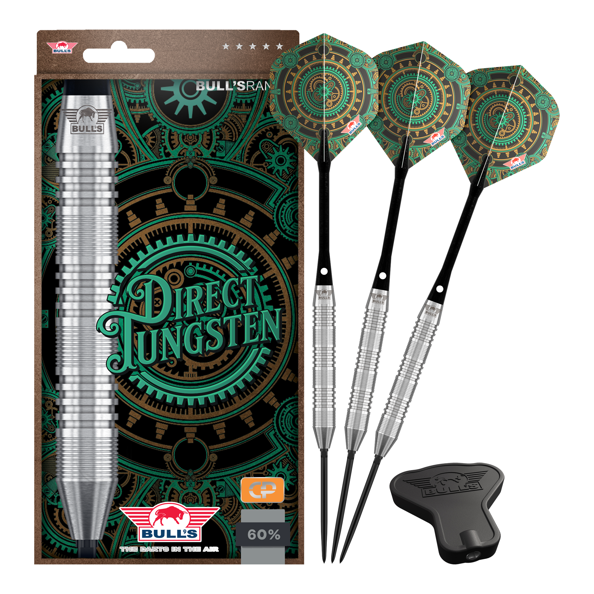 Bulls NL Direct Tungsten Convertible Point Steeldarts - 23g Bulls NL Direct Tungsten Convertible Point Steeldarts - 23g