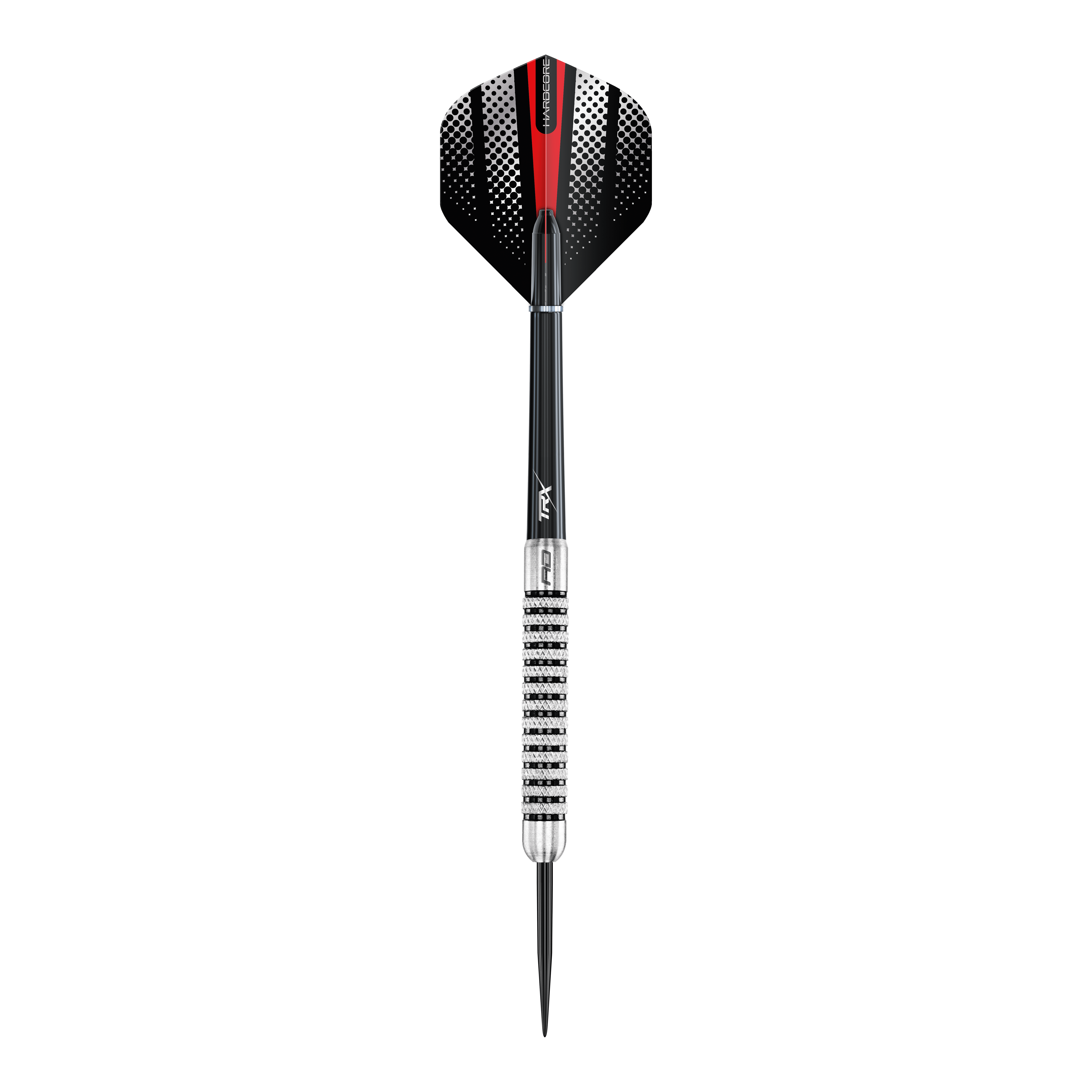 Red Dragon Flightmaster Fury 2 Steeldarts - 25g Das Bild zeigt die Red Dragon Flightmaster Fury 2 Steeldarts mit 25-Gramm-Gewicht. Die Darts verfügen über eine spezielle Grip-Oberfläche für bessere Kontrolle.