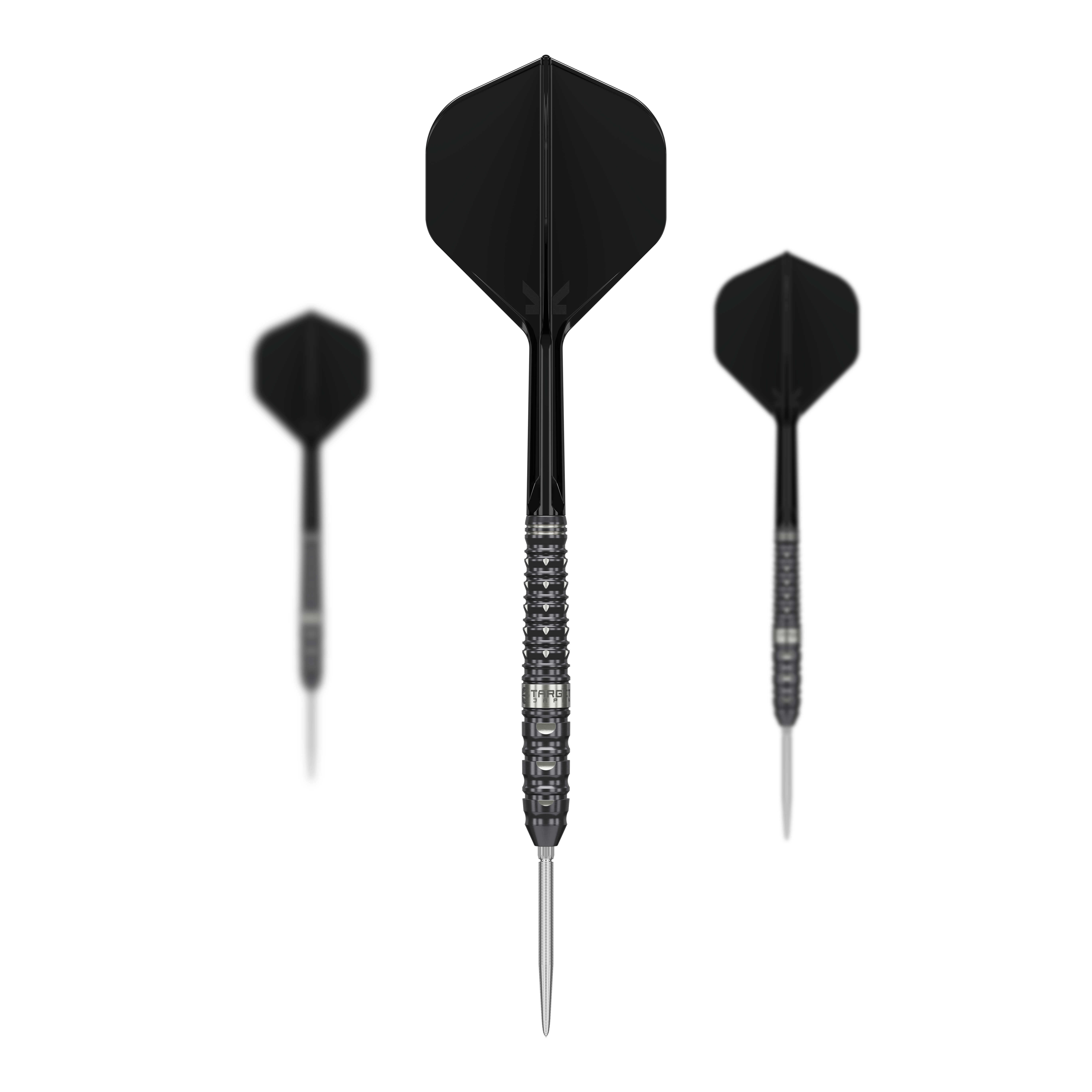 Die Abbildung zeigt das Set der Target Japan Black Marque Eclipse Swiss Point Steeldarts - 23g. Das Set beinhaltet mehrere Darts in erstklassiger Qualität.