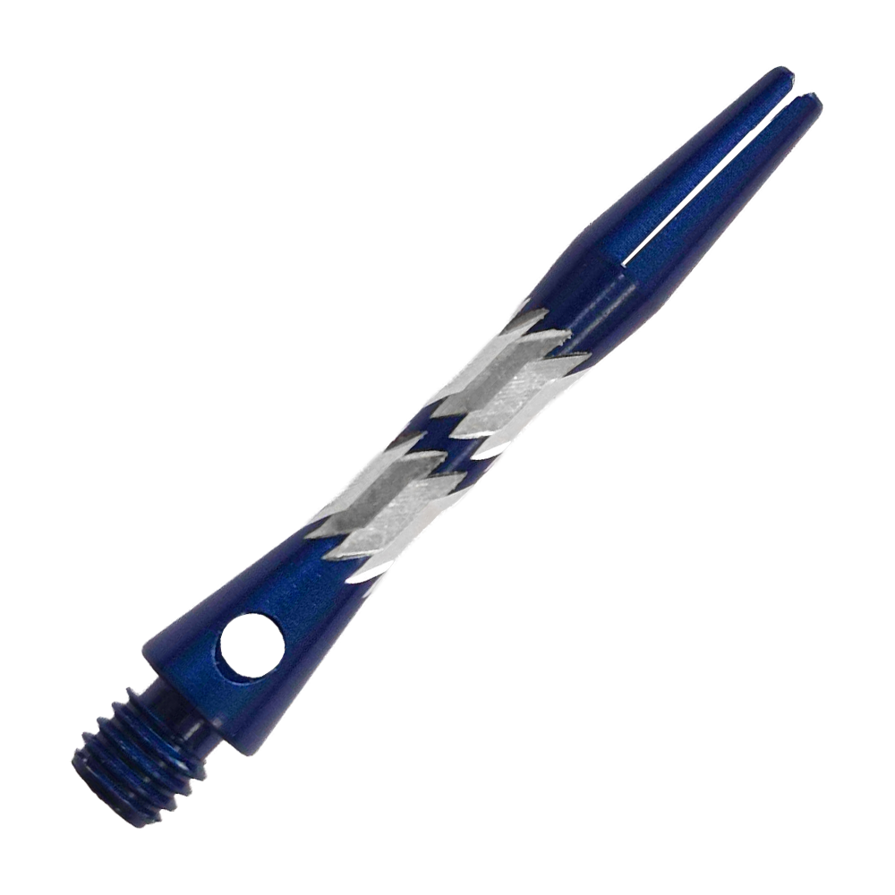 Bulls NL Minor Aluminium Shafts - Blau - 33 mm Das Bild zeigt Bulls NL Minor Aluminium Shafts in Blau, 33 mm. Sie sind speziell für den Einsatz bei Dartpfeilen gefertigt.