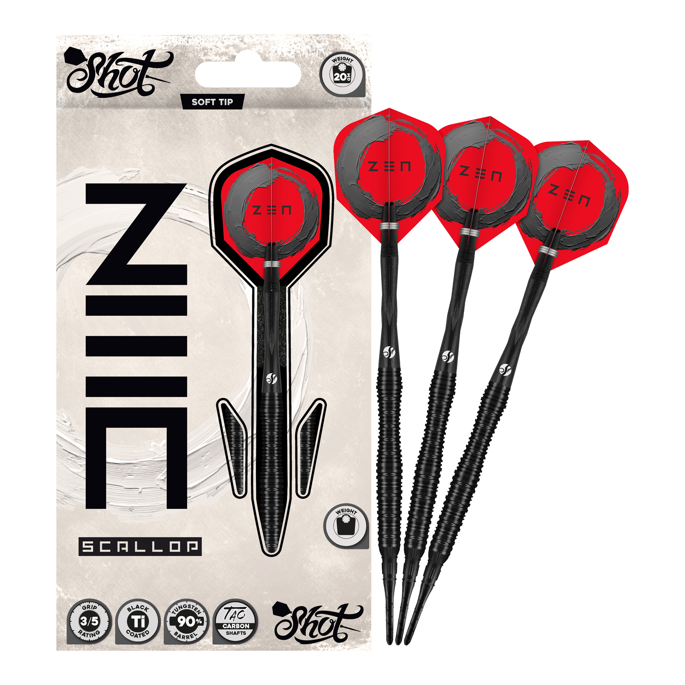 Shot ZEN Scallop Softdarts - 20g