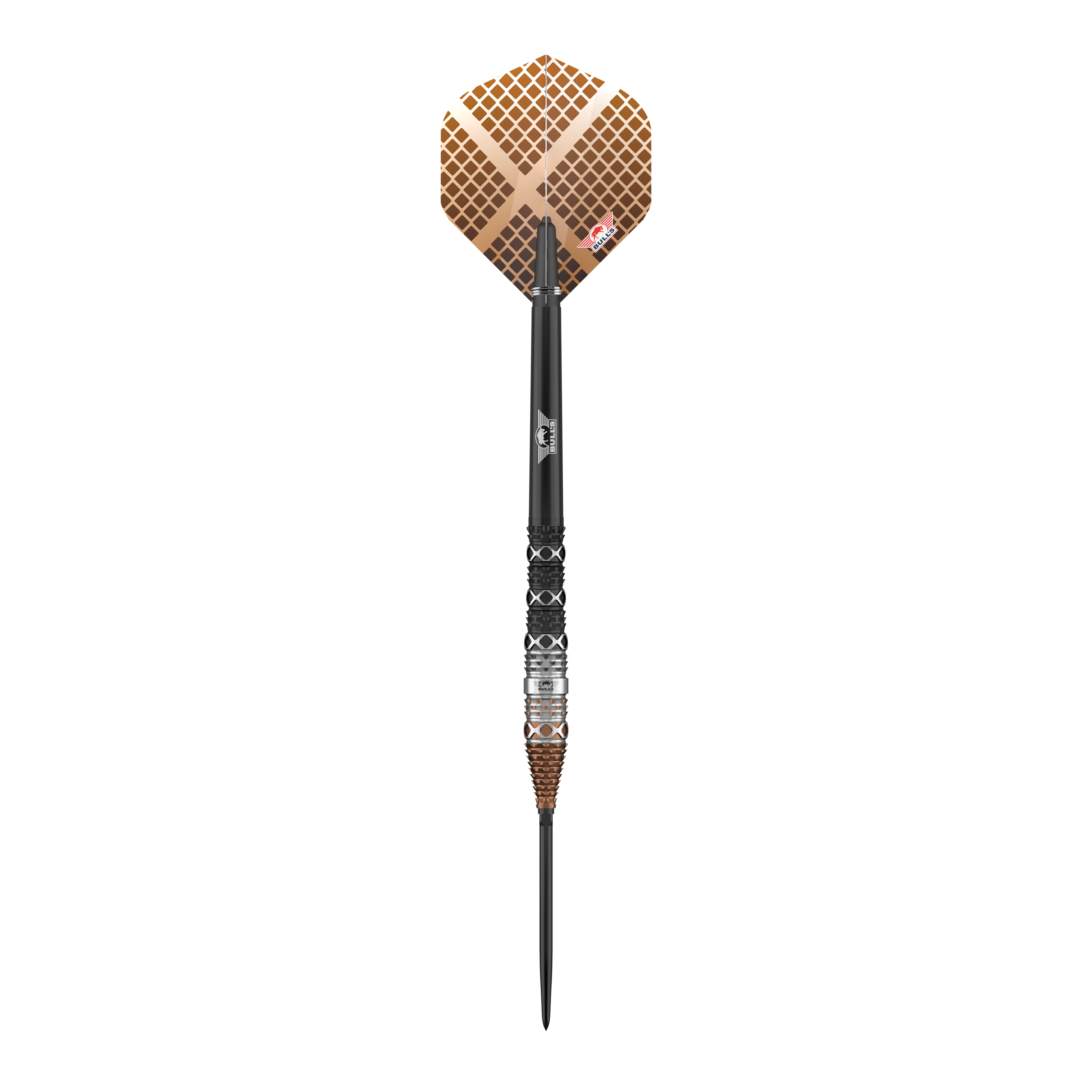 Bulls NL Max Hopp 95% Puntos Convertibles Steeldarts Die Bulls NL Max Hopp 95% Convertible Points Steeldarts werden als einzelne Darts präsentiert. Sie eignen sich hervorragend für professionelle Dartspieler.