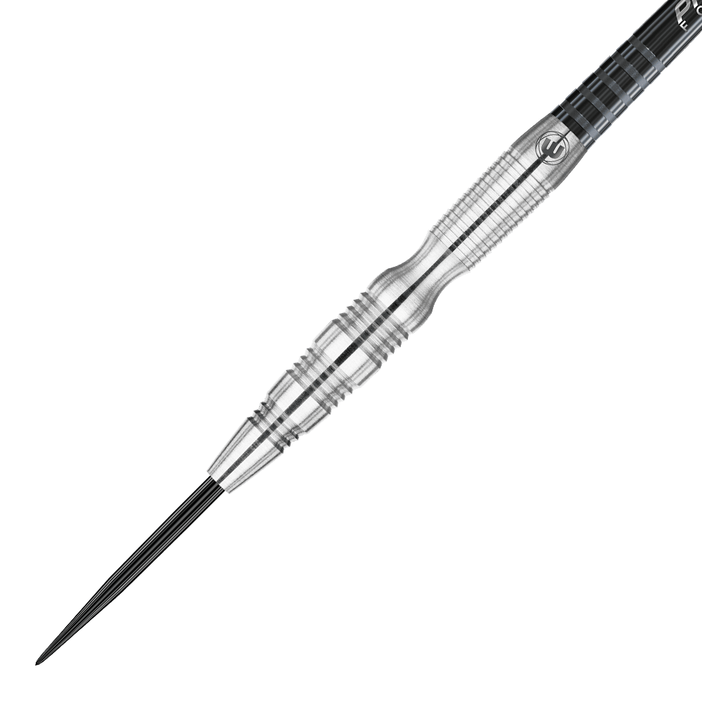 1042-24-Winmau-Simon-Whitlock-90-Tungsten-2018-Steeldarts-2 Das Bild zeigt einen Winmau Simon Whitlock 90 % Tungsten Steeldart. Der Dartpfeil besteht aus hochwertigem, strukturiertem Metall und hat eine spitze Stahlspitze.