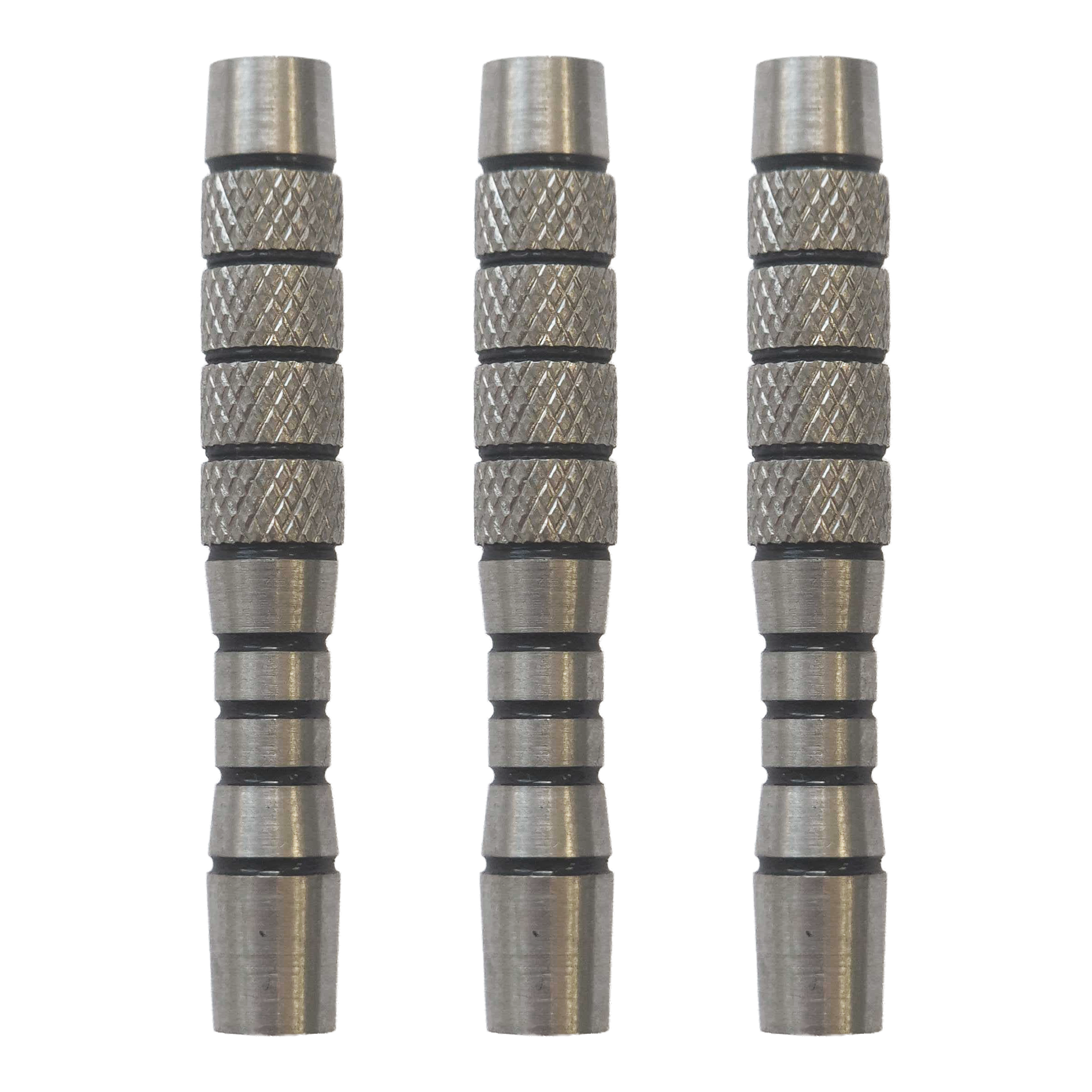 McDart Knurled Teardrop Softdart Barrels - 18g als Set werden gezeigt. Das Set enthält mehrere Softdart Barrels mit Teardrop-Form und 18 Gramm Gewicht.