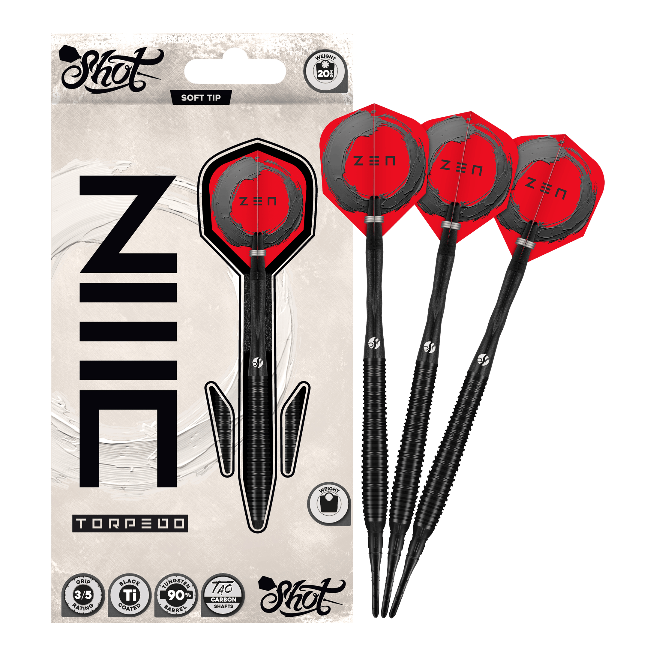 Shot ZEN Torpedo Softdarts - 20g