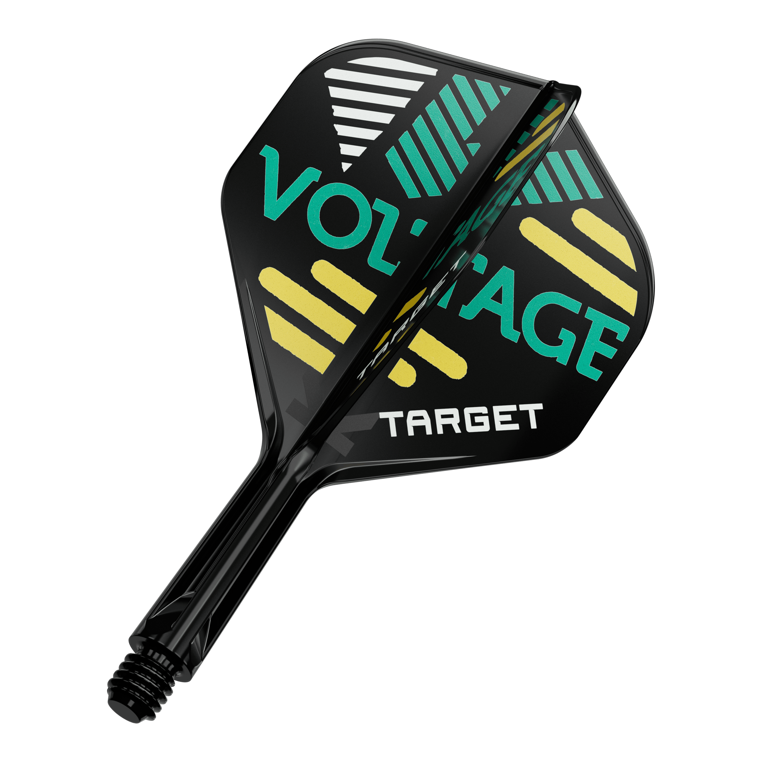 Systém standardní letové hřídele Target K-Flex Rob Cross No2 Ein Set Flight-Shaft-System mit markanter Linienführung wird gezeigt. Die Bauteile sind ordentlich platziert.