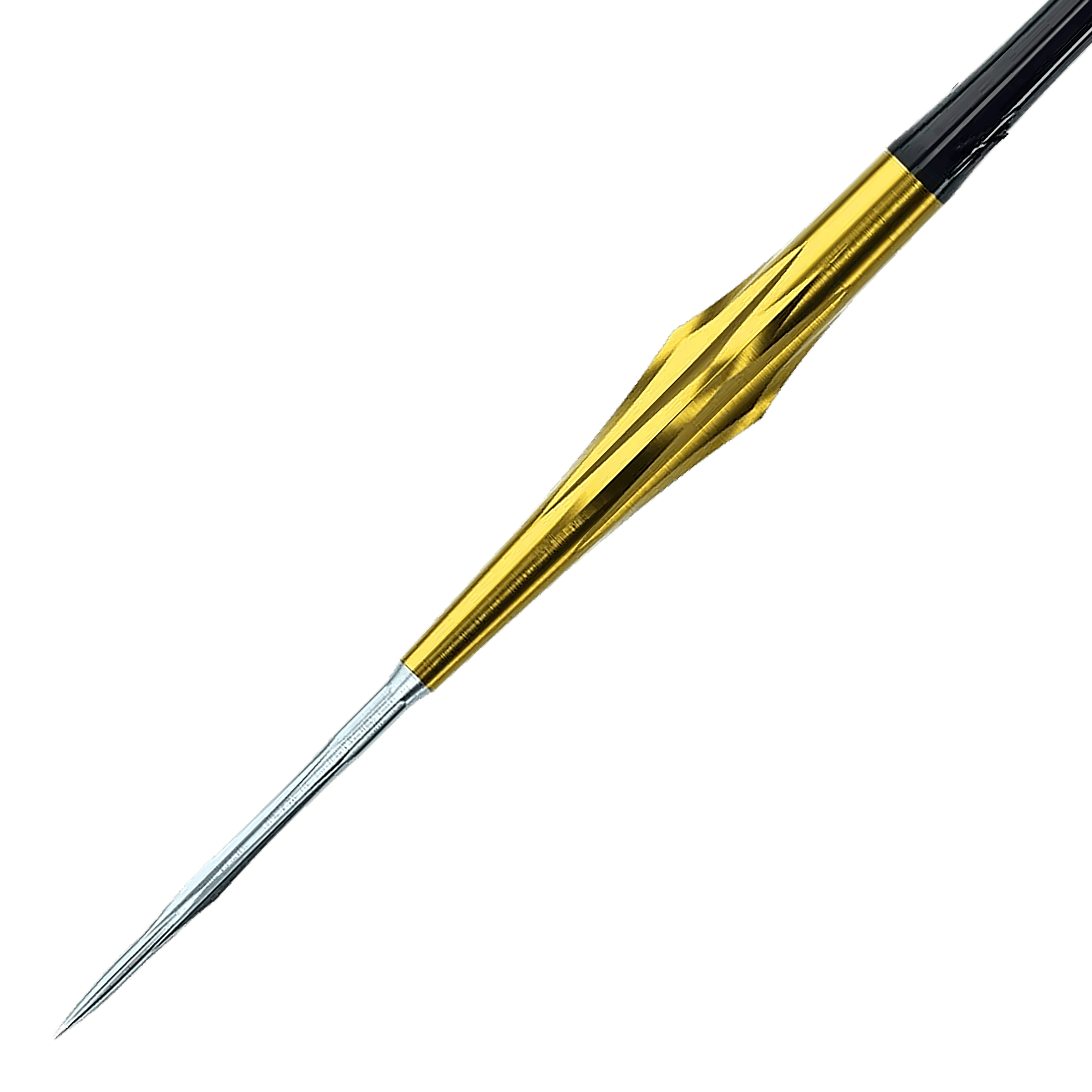 Abgebildet sind die Caliburn Starships Series Sunspear Steeldarts, 19 Gramm schwer. Diese Darts sind ideal für Präzision und Kontrolle beim Spiel.