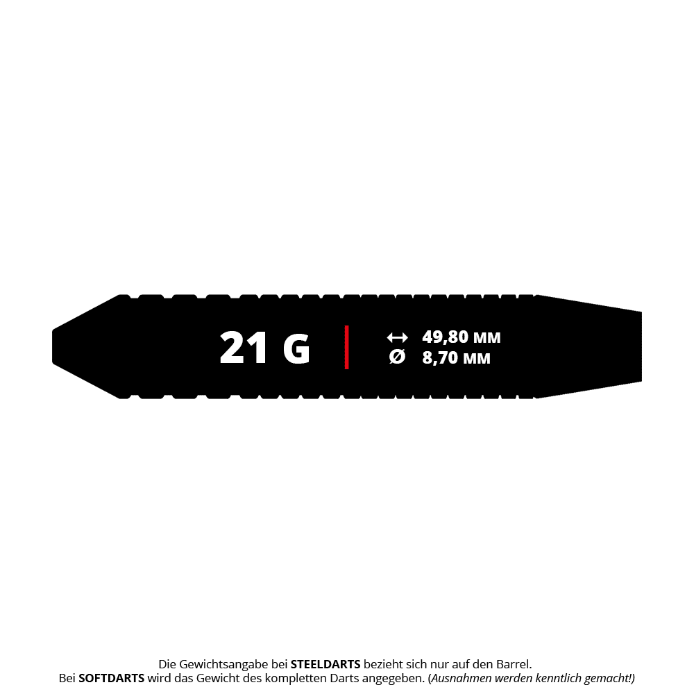 Šipky Bulls FC Bayern Mnichov mosazné ocelové - 21g Die Bulls FC Bayern München Brass Steeldarts - 21g sind hochwertige Darts im Design des FC Bayern München. Sie sind ideal für Dartspieler und Fans des Vereins.