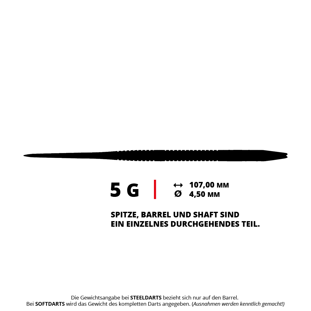 Caliburn TTD Complete Titanium T1 Stříbrné Steeldarts - 5g Abgebildet sind die Caliburn TTD Complete Titanium T1 Silver Steeldarts - 5g. Diese silbernen Steeldarts sind besonders leicht und bestehen aus Titan.