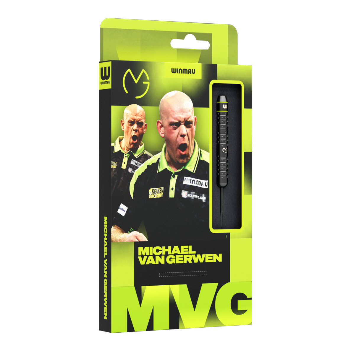 Winmau Michael Van Gerwen mosazné Steeldarts - 21g Zu sehen sind Winmau Michael Van Gerwen Core Brass Steeldarts - 21g. Das Produkt besteht aus mehreren Darts.