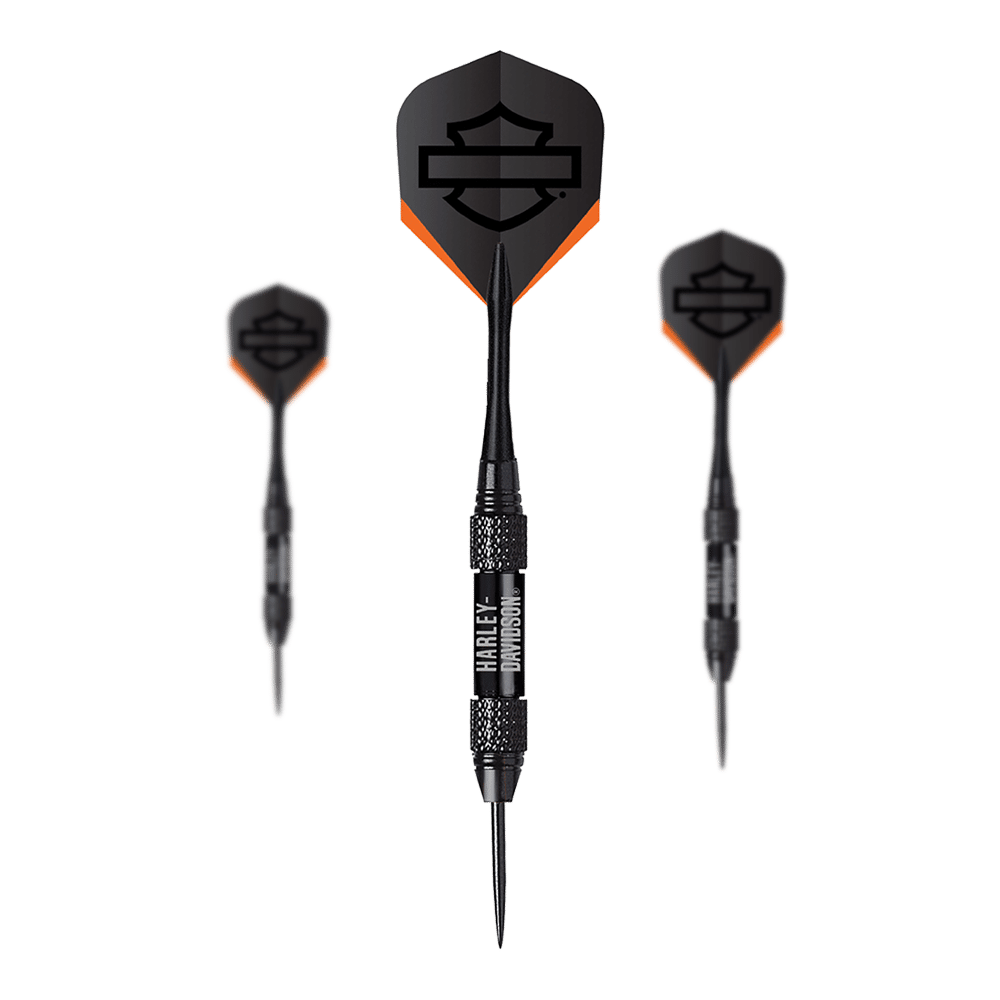 Harley-Davidson zwarte bliksem messing stalen darts - 22g