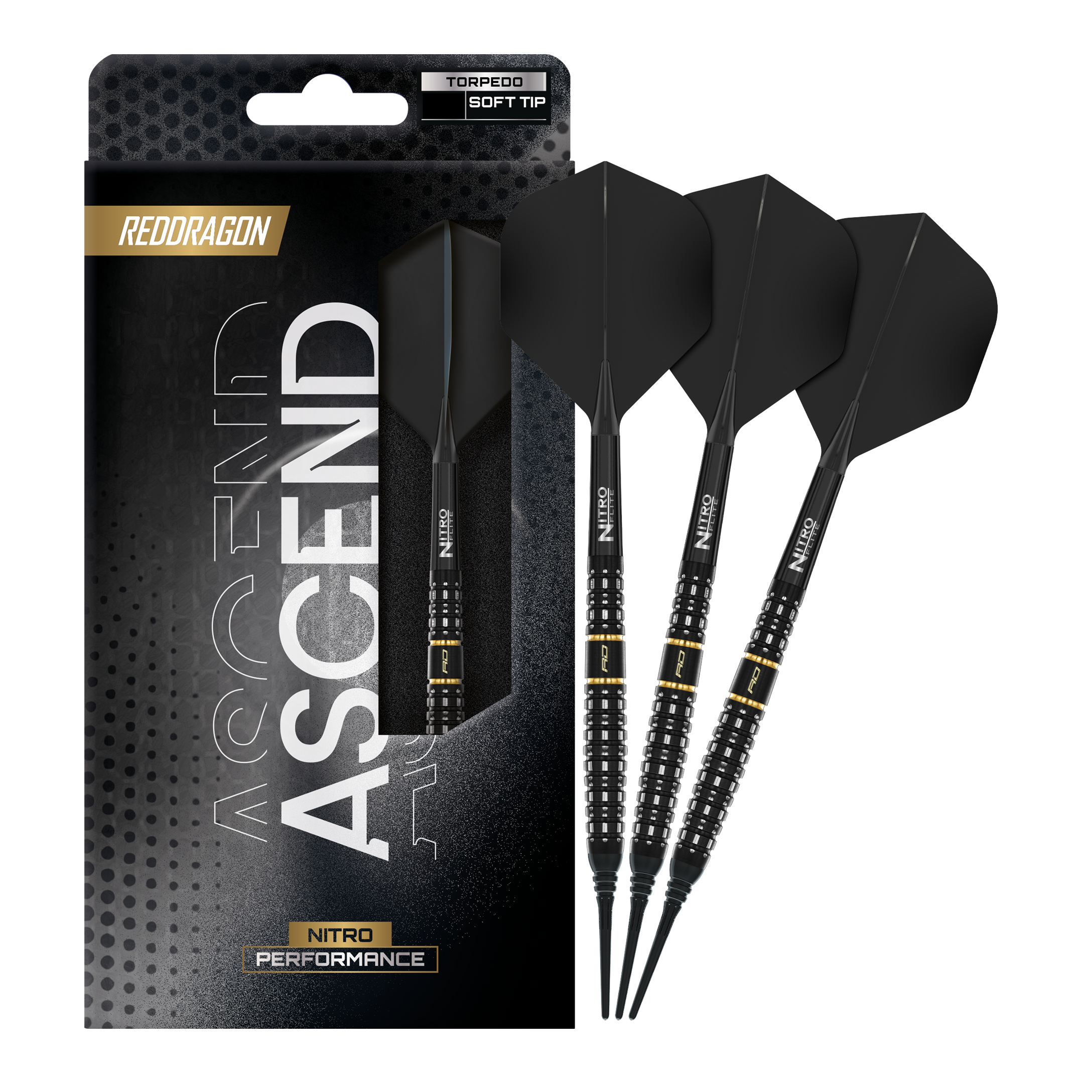 Red Dragon Ascend Torpedo Softdarts - 22g Gezeigt werden Red Dragon Ascend Torpedo Softdarts mit 22g. Die Softdarts bieten eine gute Balance und Griffigkeit.