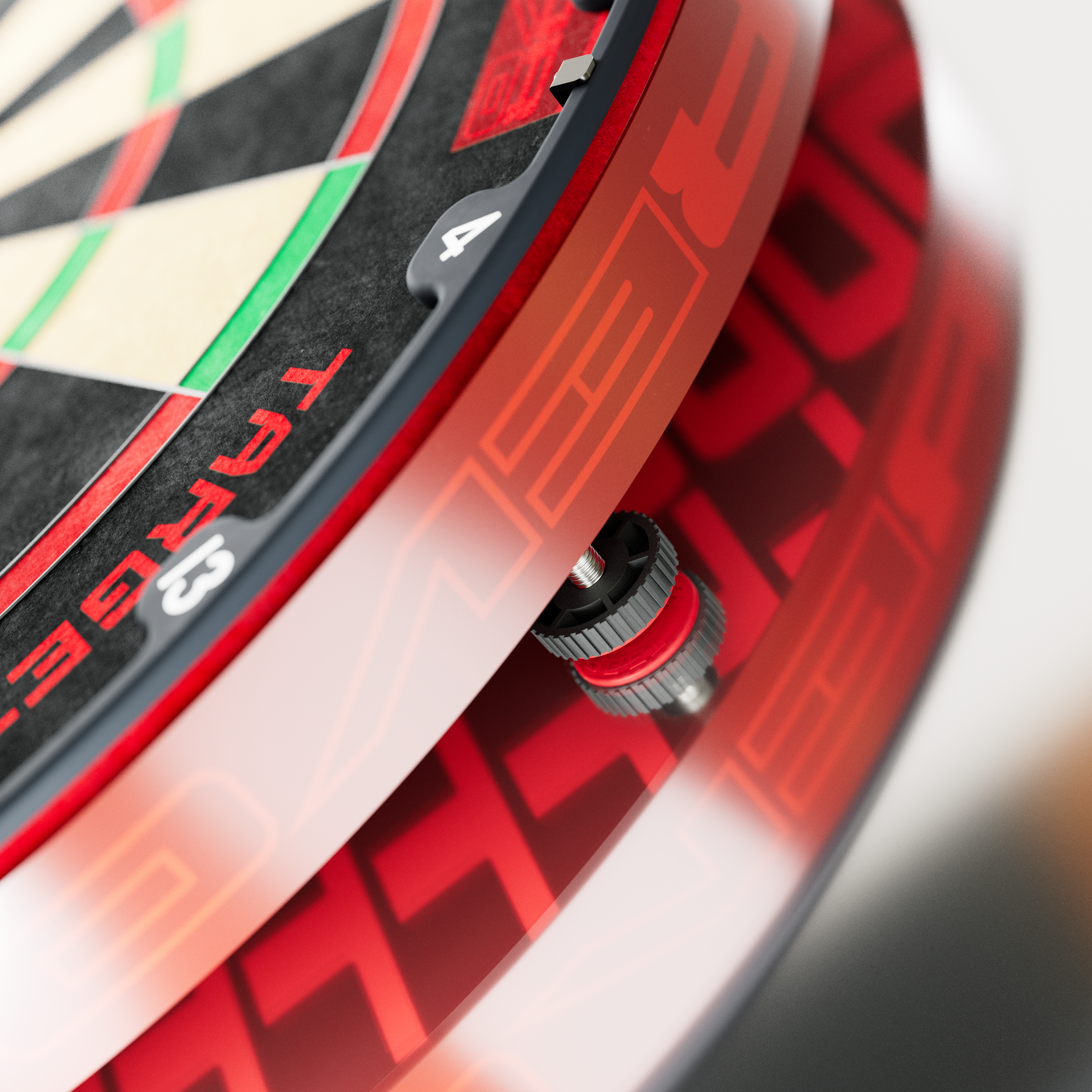 Ocelový terč Target TOR EVO Abgebildet ist das Target TOR EVO Steeldartboard. Das Board wird von vorne präsentiert.