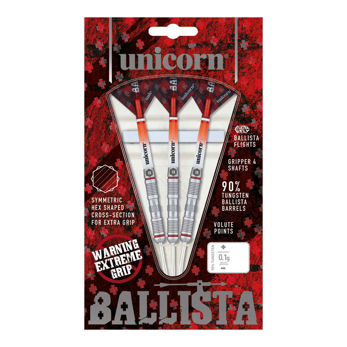 Unicorn Ballista Style 2 stalen dartpijlen
