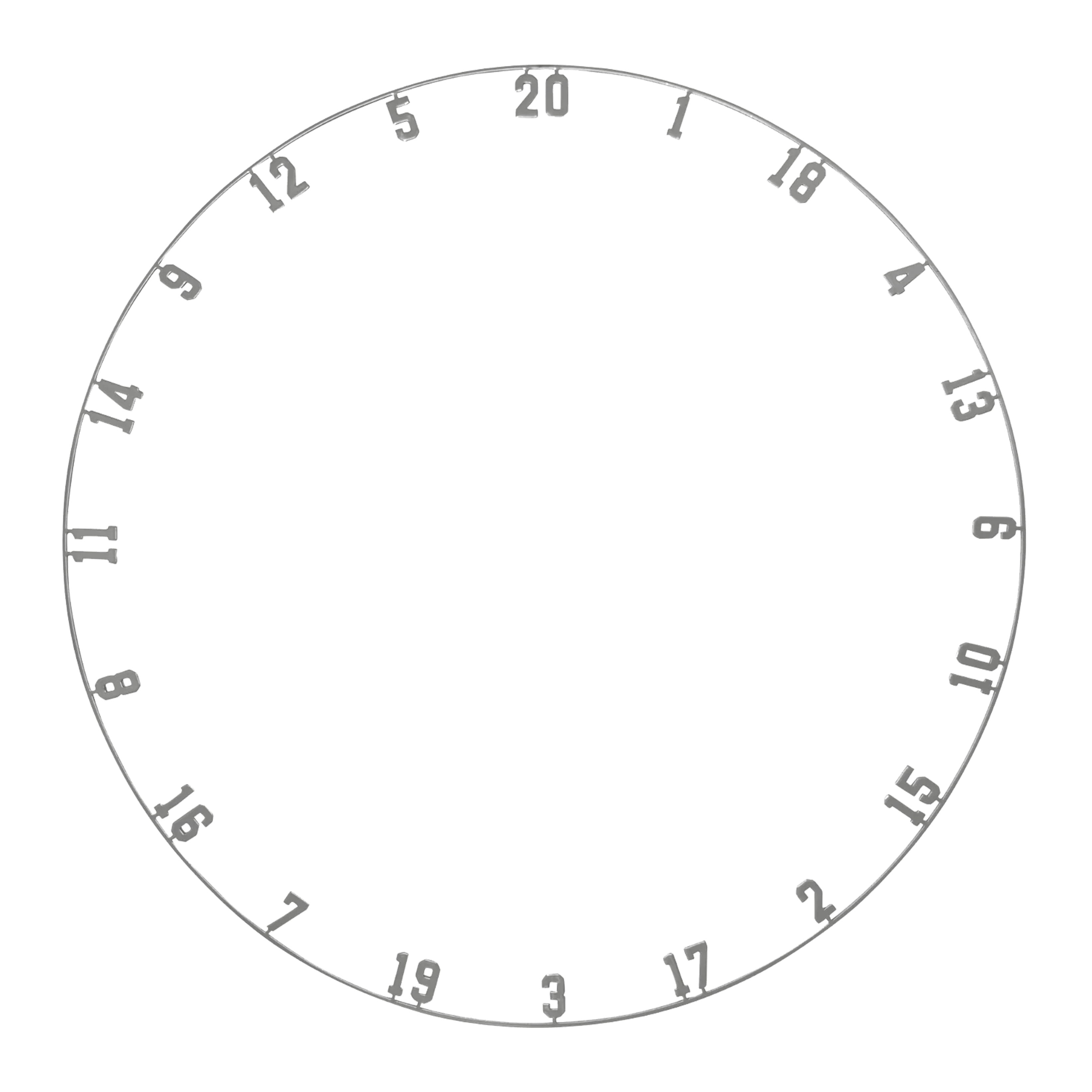 Bague numérotée Precise 180 OnePiece découpée au laser - Vintage Das Bild zeigt den Precise 180 OnePiece Lasercut Zahlenring - Vintage. Das Produkt ist deutlich zu erkennen und gut beleuchtet.