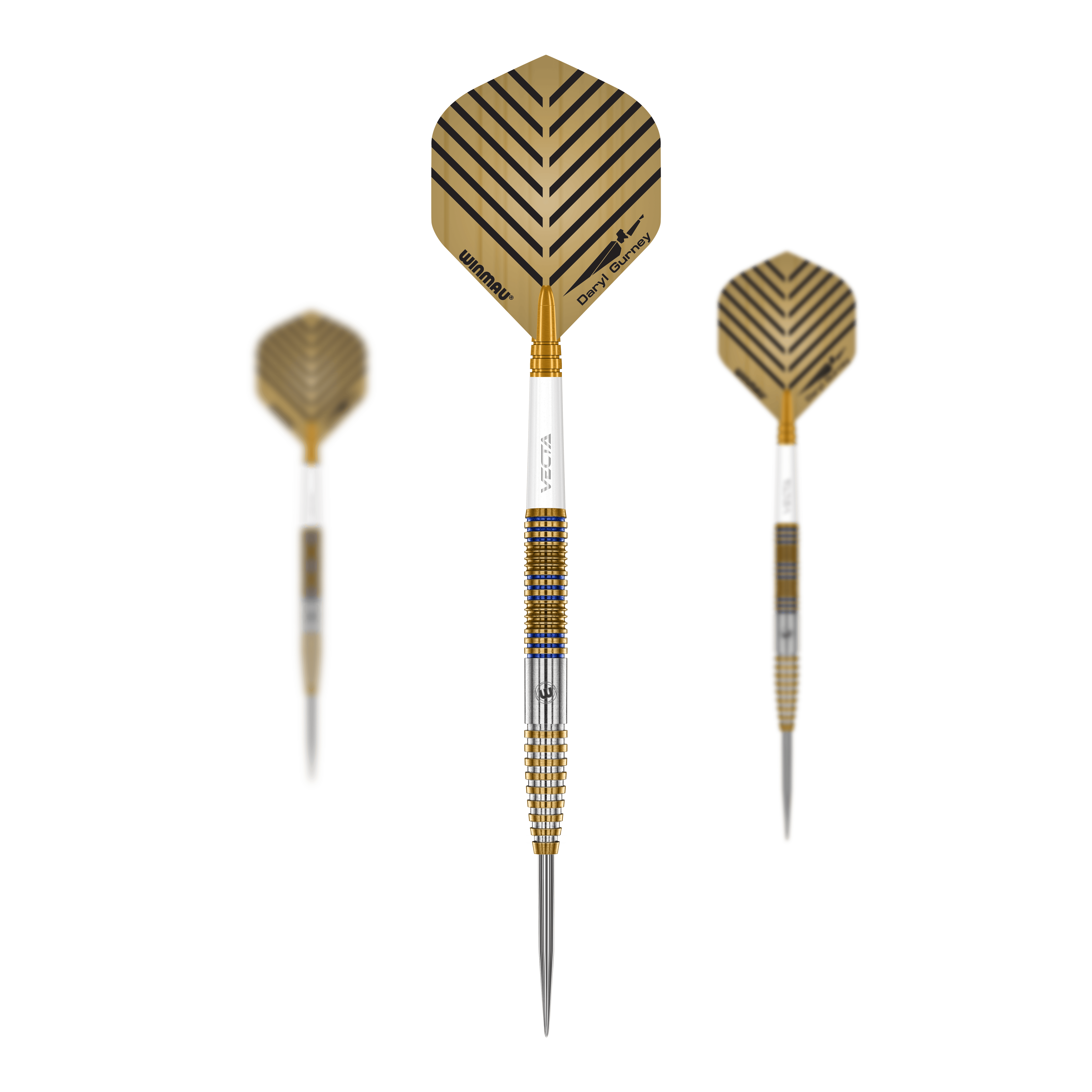 Fléchettes en acier Winmau Daryl Gurney Signature Edition - 23 g Hier sieht man das Winmau Daryl Gurney Signature Edition Steeldarts - 23g Set. Es eignet sich ideal für Turniere oder das Training zuhause.