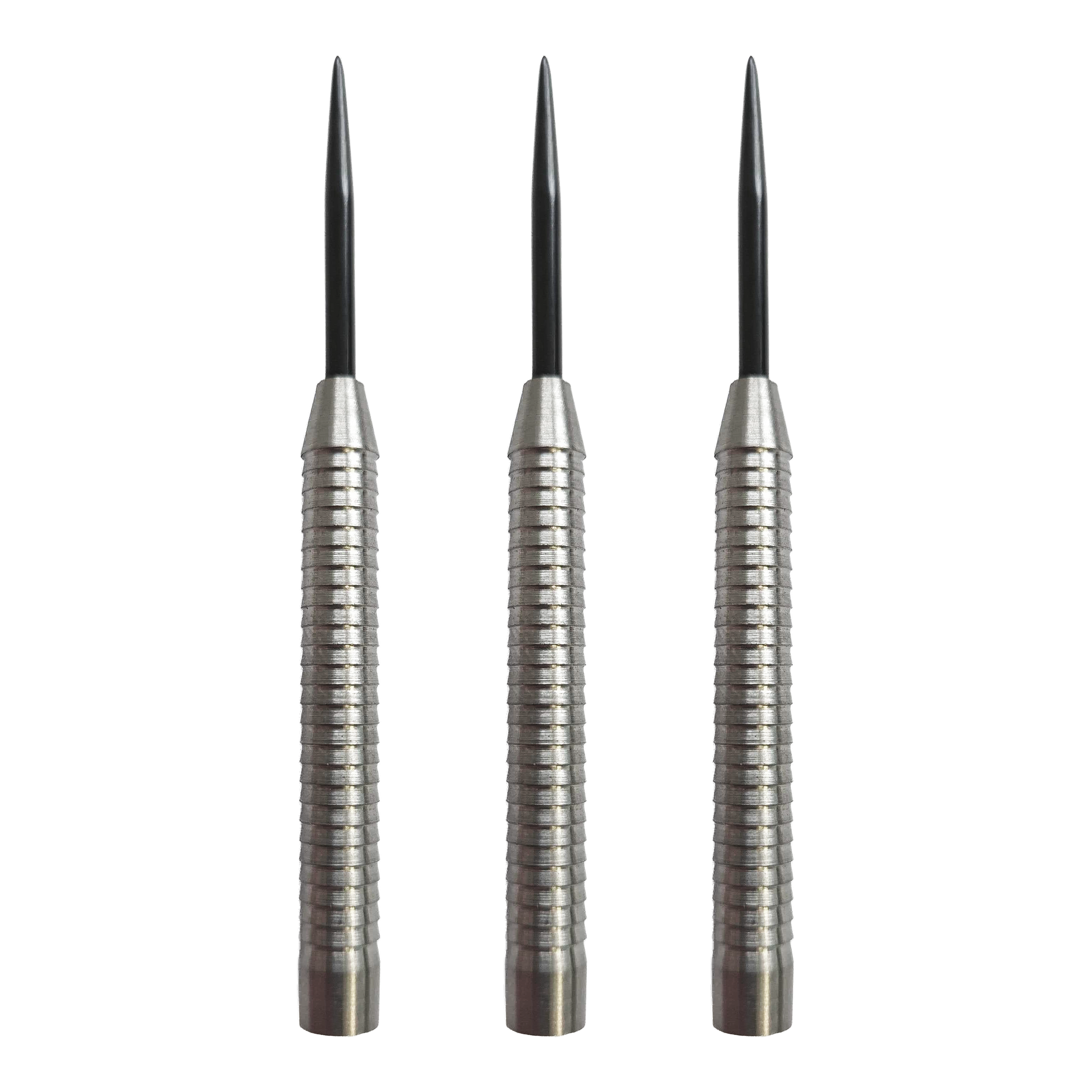 Freccette McDart Shark 3 con fusto in acciaio - 18 g Hier sieht man die McDart Shark 3 Steeldart-Barrels mit 18g Gewicht als Set. Die Steeldart-Barrels zeichnen sich durch eine anspruchsvolle Struktur aus.