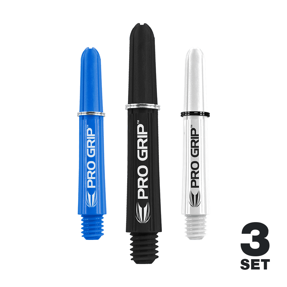 Target Pro Grip Shafts - 3 Sets - Schwarz Weiß Blau