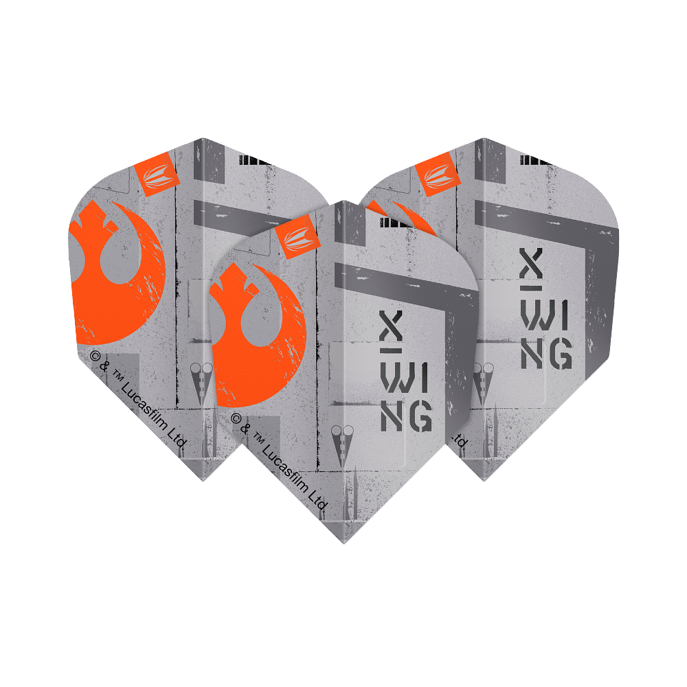 Lety Target Star Wars ProUltra X-Wing No.6 Dieses Bild zeigt das Produkt Target Star Wars ProUltra X-Wing No6 Flights. Es handelt sich um Dart-Flights mit Star Wars X-Wing Motiv.