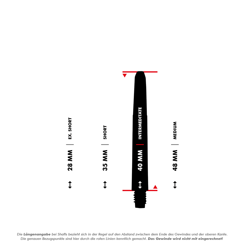 Nylon Shafts - Naturweiß