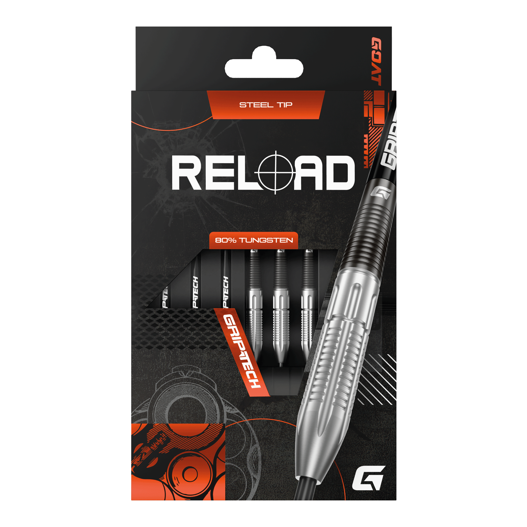 Fléchettes en acier GOAT Reload GOAT Reload Steeldarts werden hier präsentiert. Die Steeldarts sind für ambitionierte Spieler geeignet.