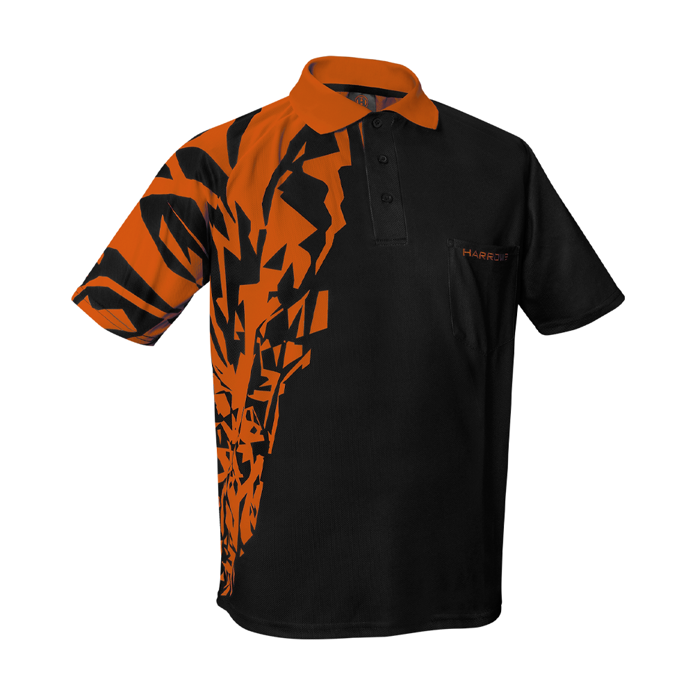 Koszulka do gry w rzutki Harrows Rapide — pomarańczowa