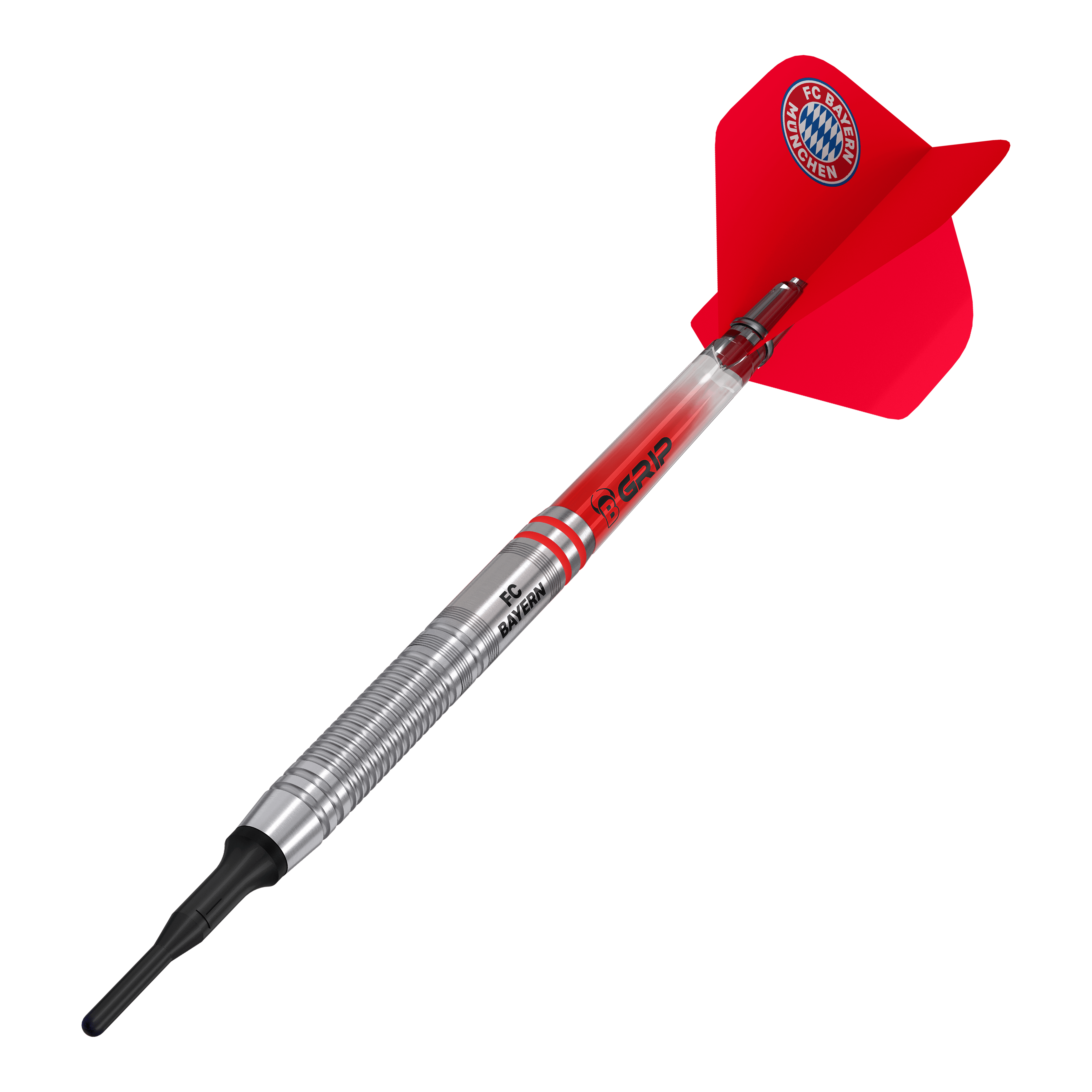 Beazd FC Bayern Munich Fléchettes souples en tungstène - 18 g Gezeigt werden die Bulls FC Bayern München Tungsten Softdarts - 18g. Diese Darts sind ideal für Softdart-Liebhaber und FC Bayern Fans.