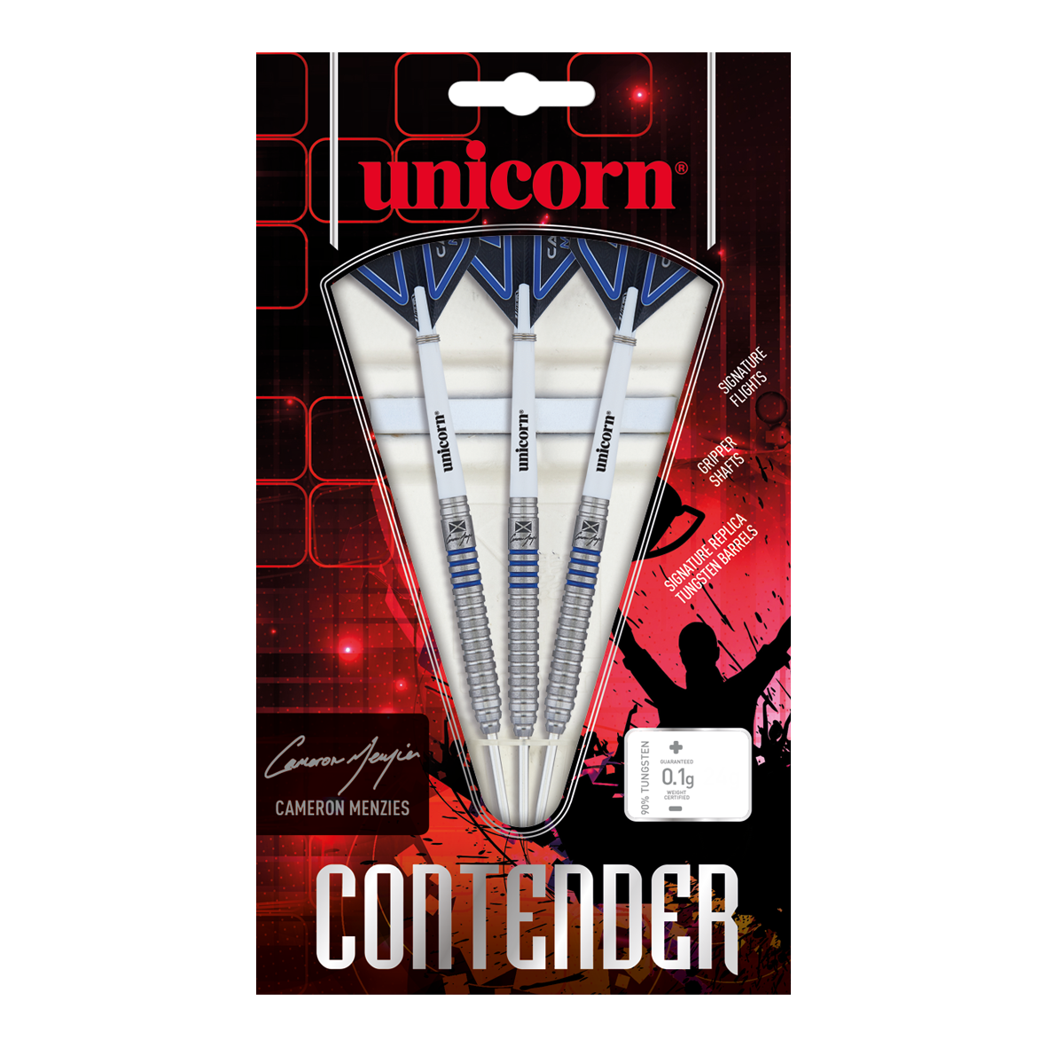 Unicorn Contender Camerion Menzies Steel Darts - 23g