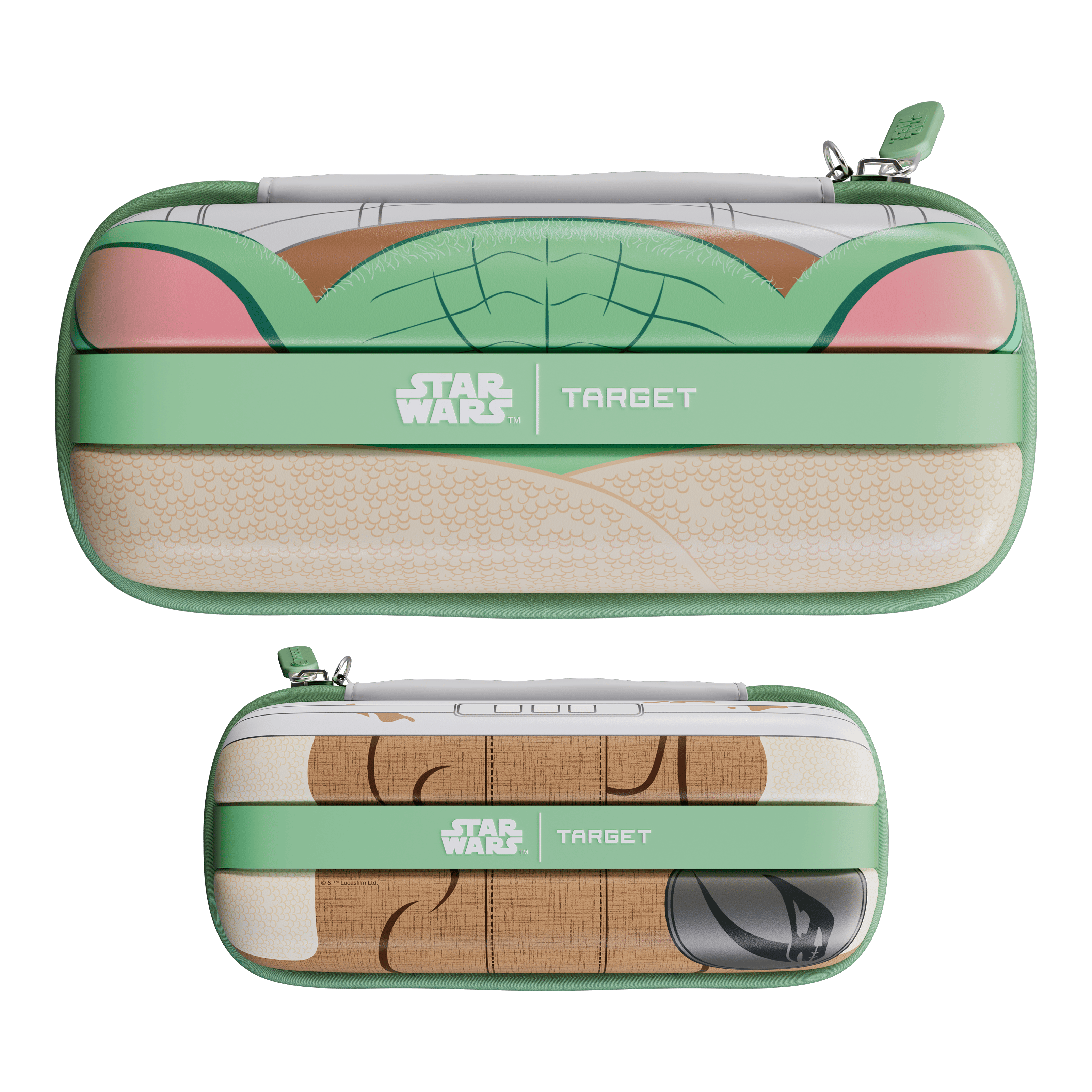 Pouzdro na šipky Target Star Wars Boa - Grogu Das Bild zeigt das Target Star Wars Boa Dartcase - Grogu. Dies ist ein spezielles Dartcase mit einem Grogu-Motiv aus Star Wars.