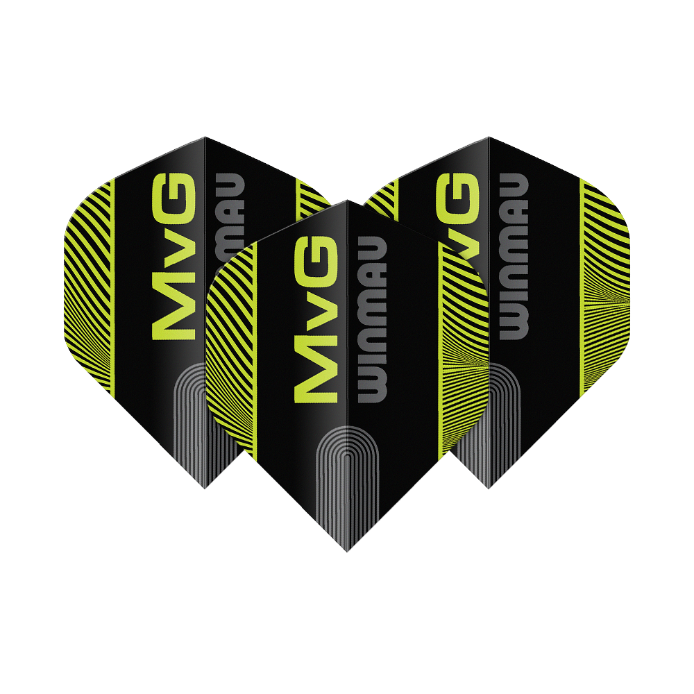 Letky Winmau Prism Delta MvG Black Green Text No2 Standard Abgebildet sind Winmau Prism Delta MvG Black Green Text No2 Standard Flights. Das Produkt zeichnet sich durch ein auffälliges Design aus.