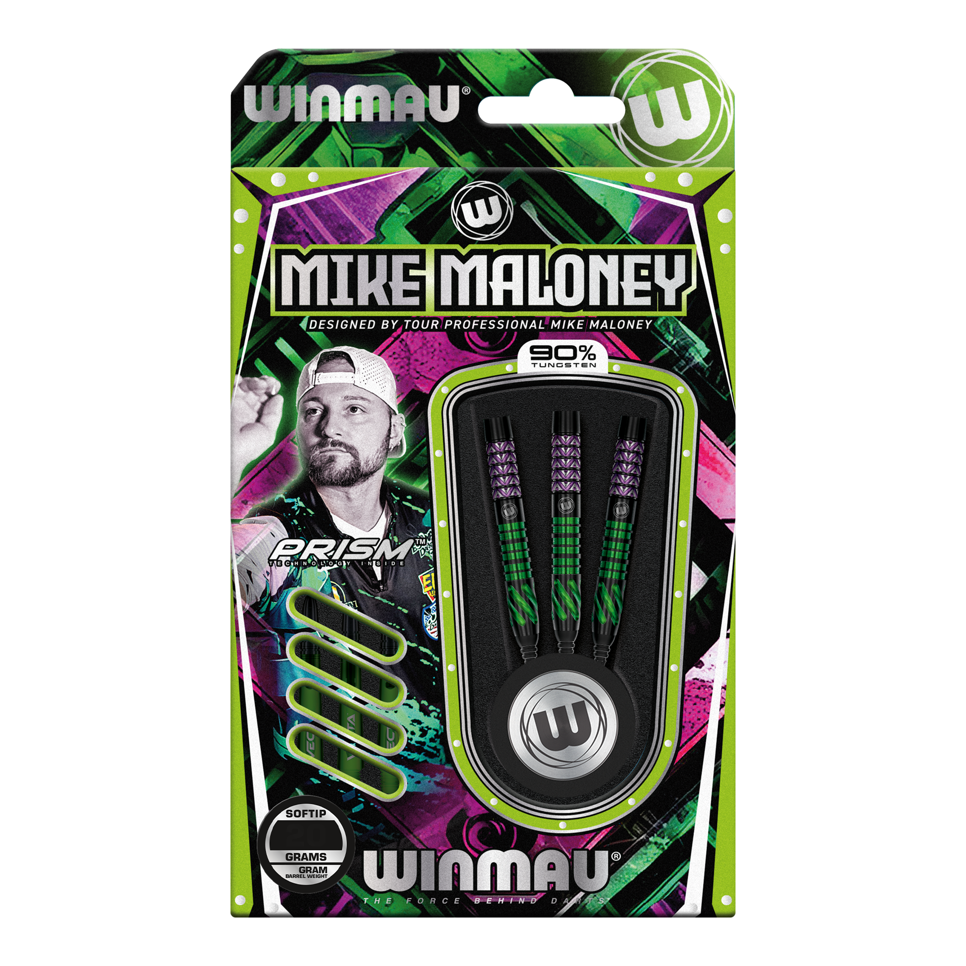 Winmau Mike Maloney zachte dartpijlen - 20 g