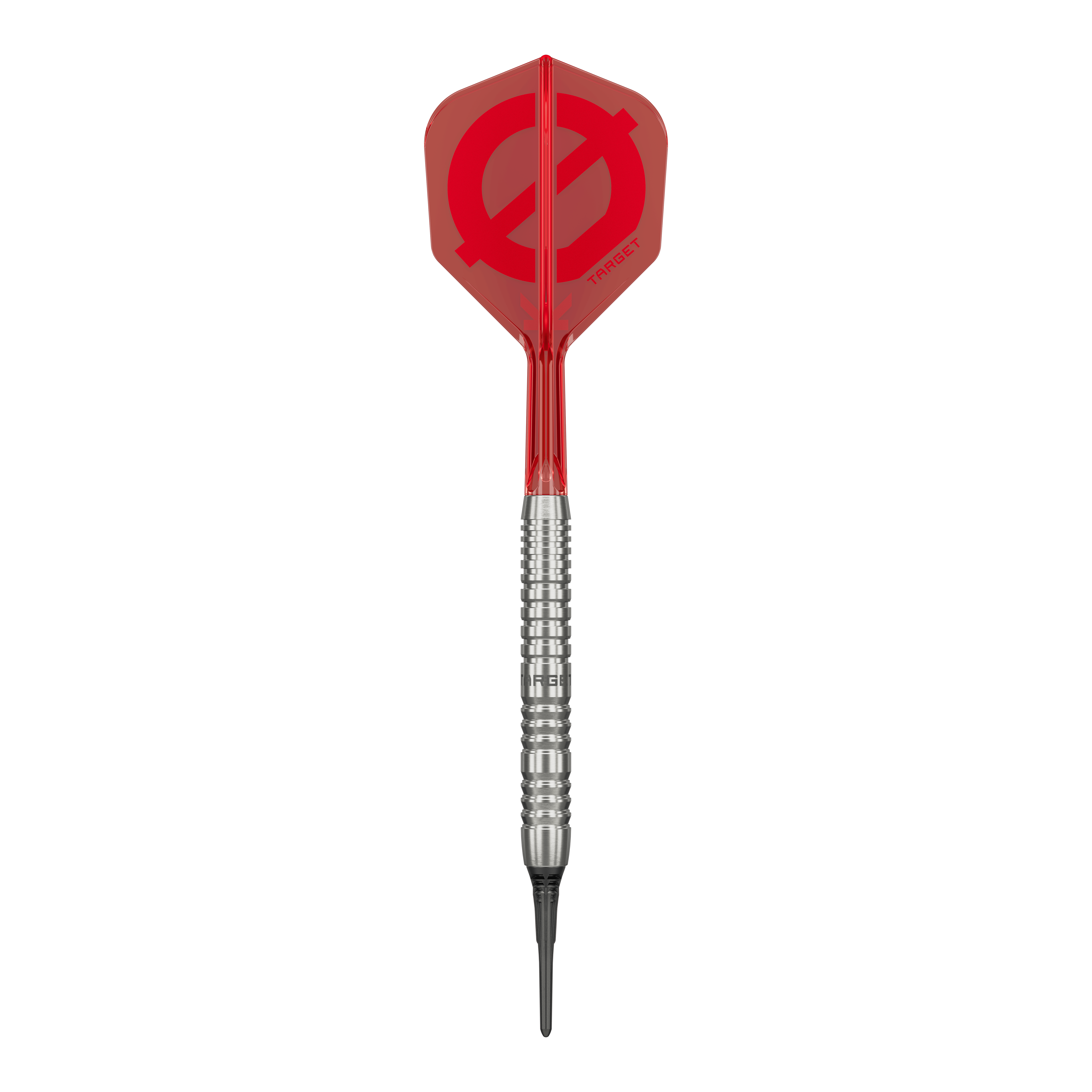 Targetová skupina O 12 Softdarts Zu sehen sind die Target Group O 12 Softdarts. Die Schäfte und Flights heben sich ab.