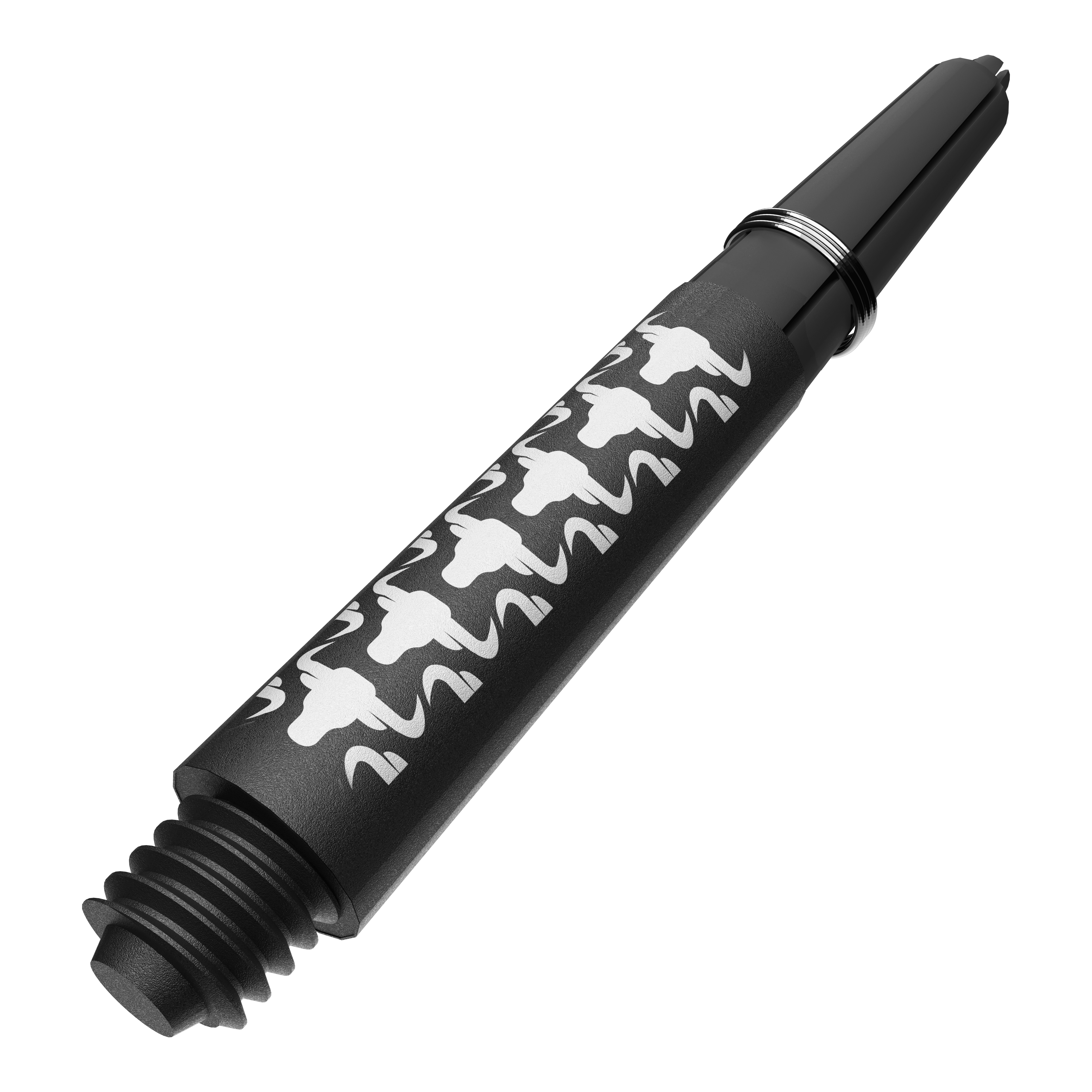 Wałki do gitary Bulls NL Capo Carbon - białe Das Bild zeigt BullsNL Capo Carbon Shafts in Weiß, Short, 34mm. Es handelt sich um einen kurzen Schaft für Dartpfeile.