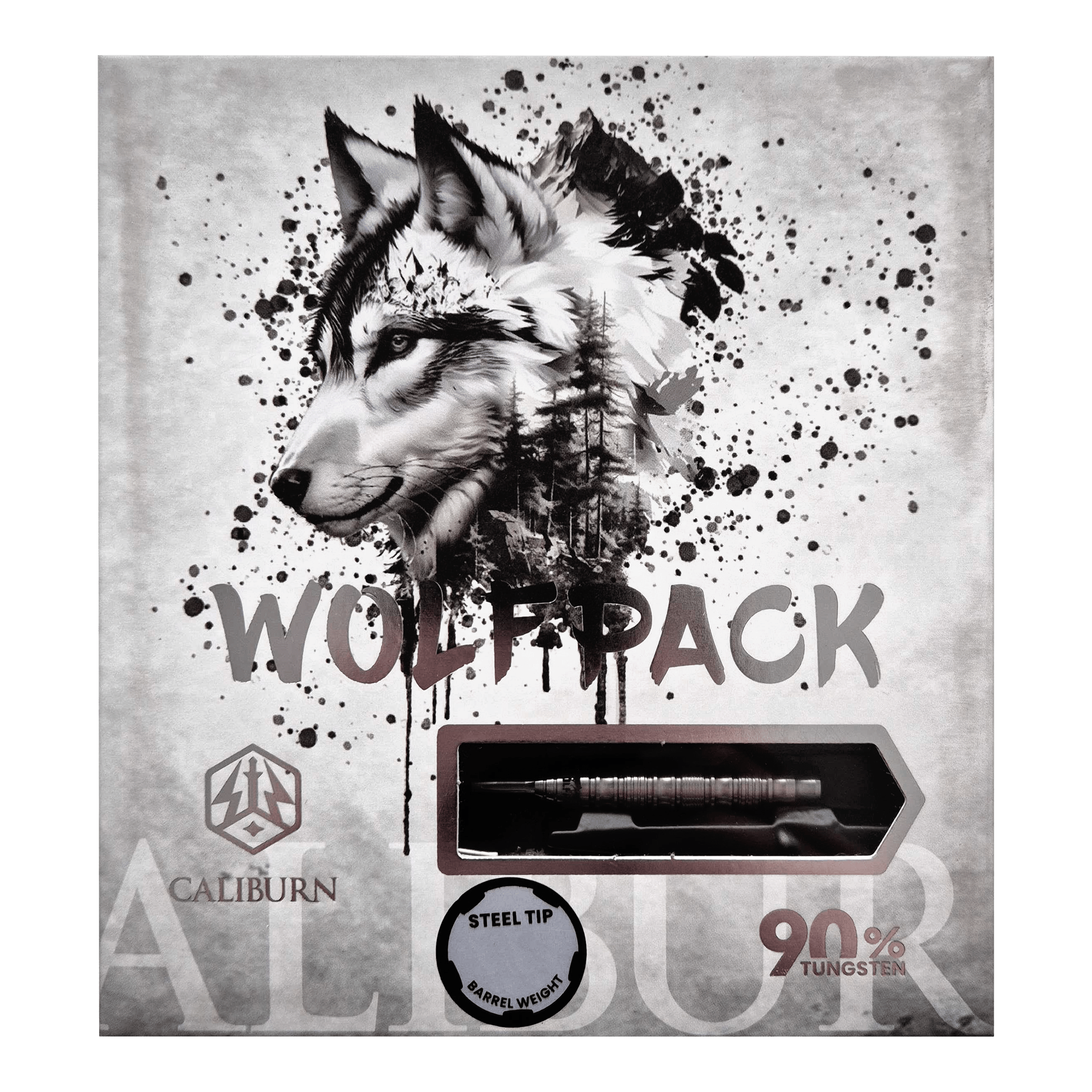 Ocelové šipky Caliburn Wolfpack W5 - 22g Abgebildet ist das Produkt Caliburn Wolfpack W5 Steeldarts - 22g. Es handelt sich um hochwertige Steeldarts für Präzisionswürfe.