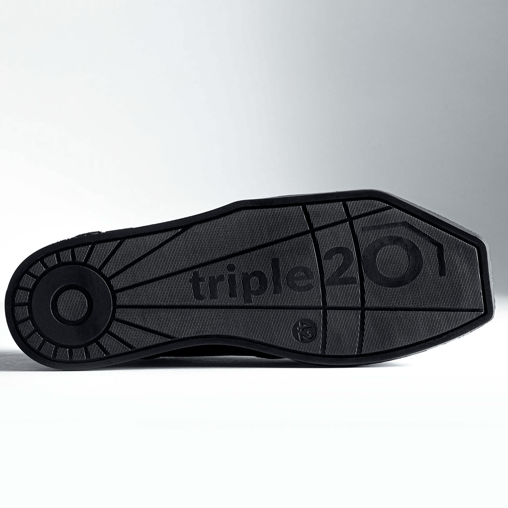 Textilní kožené šipkové boty Triple20 – černé