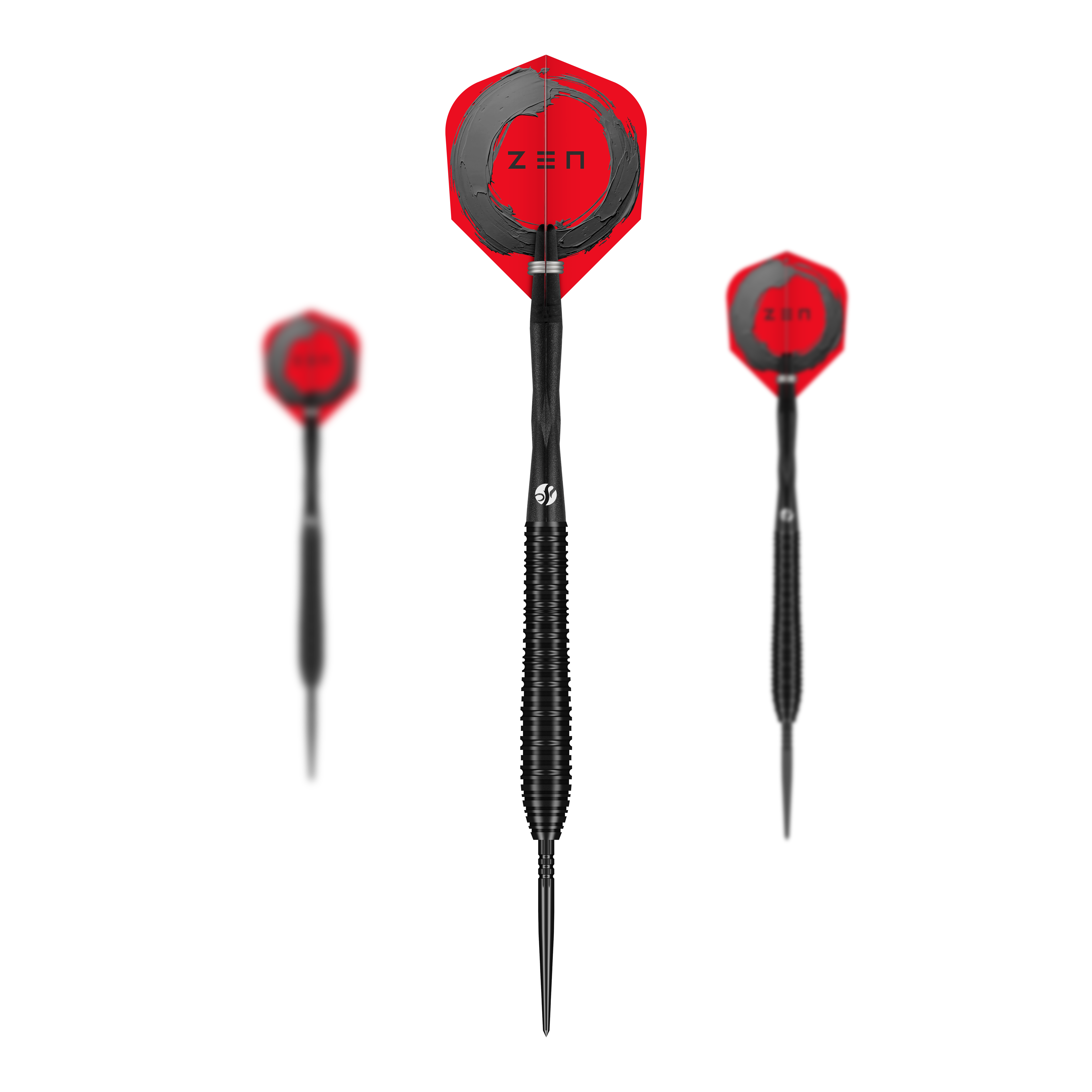 Shot ZEN Torpedo Turbo Point Steeldarts - 23g Ein Set Shot ZEN Torpedo Turbo Point Steeldarts mit einem Gewicht von 23g ist abgebildet. Die Darts sind schlank und haben ein modernes Design.