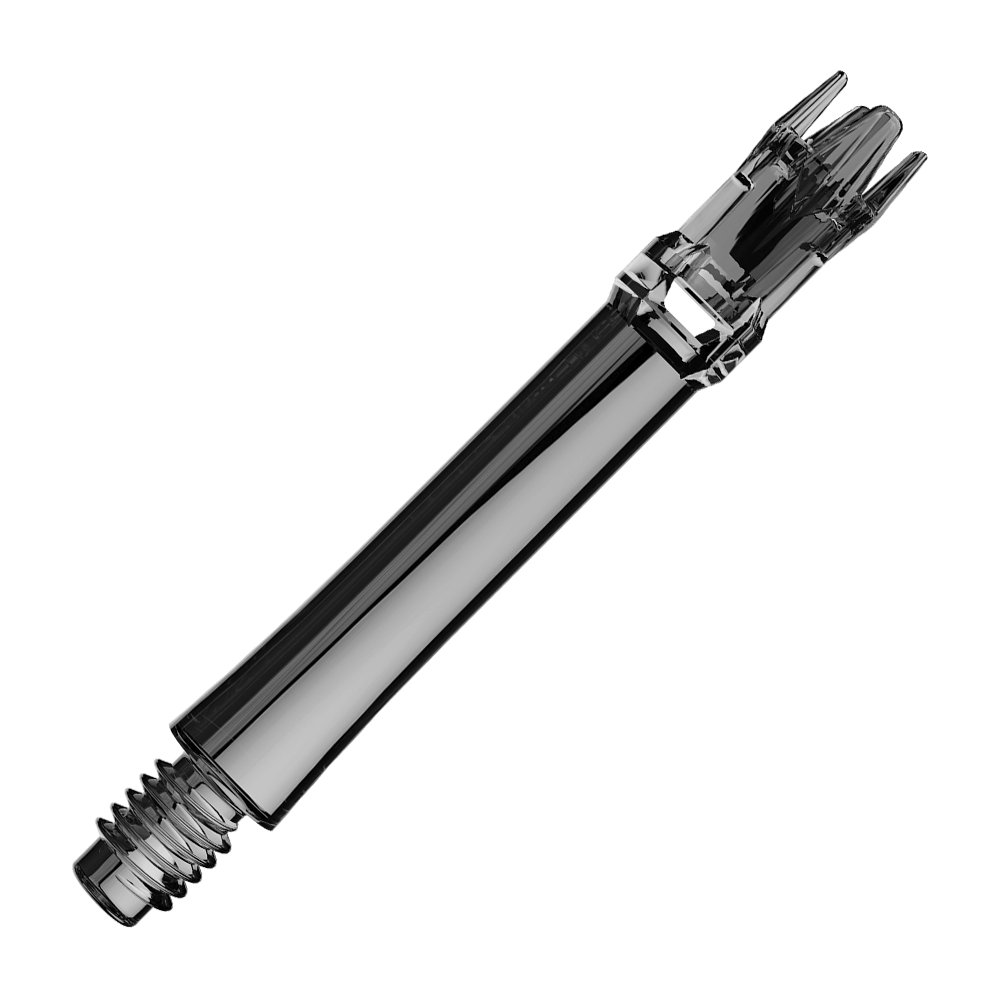L-Style L-System Replacement Shafts - Clear Black Hier ist eine Ersatzshaft in transparentem Schwarz abgebildet. Die Shaft ist von der Seite zu sehen.