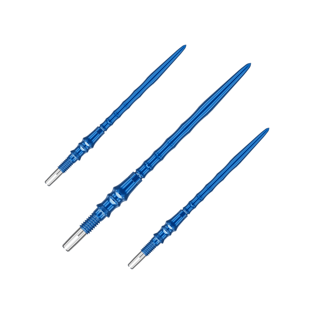 Target Japan Premium Swiss Point Dartspitzen - Blau Abgebildet ist ein Set Dartspitzen mit der Bezeichnung '340384_Target_Japan_Premium_SwissPoint_Dartspitzen_Blau_40mm_1Set'. Die Dartspitzen sind blau und haben eine Länge von 40 mm.