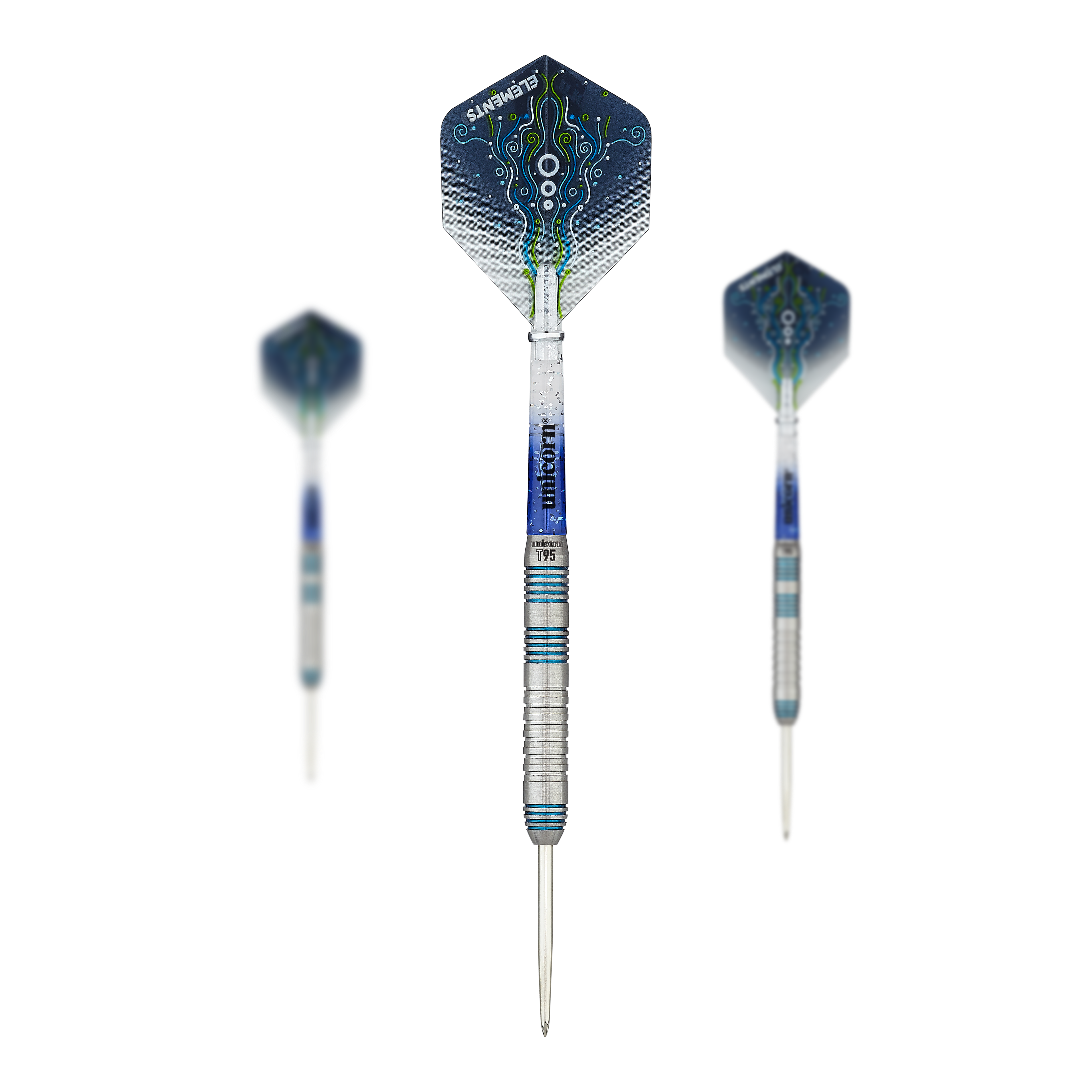 Unicorn T95 Core XL Blue Style 2 stalen darts - 23 g