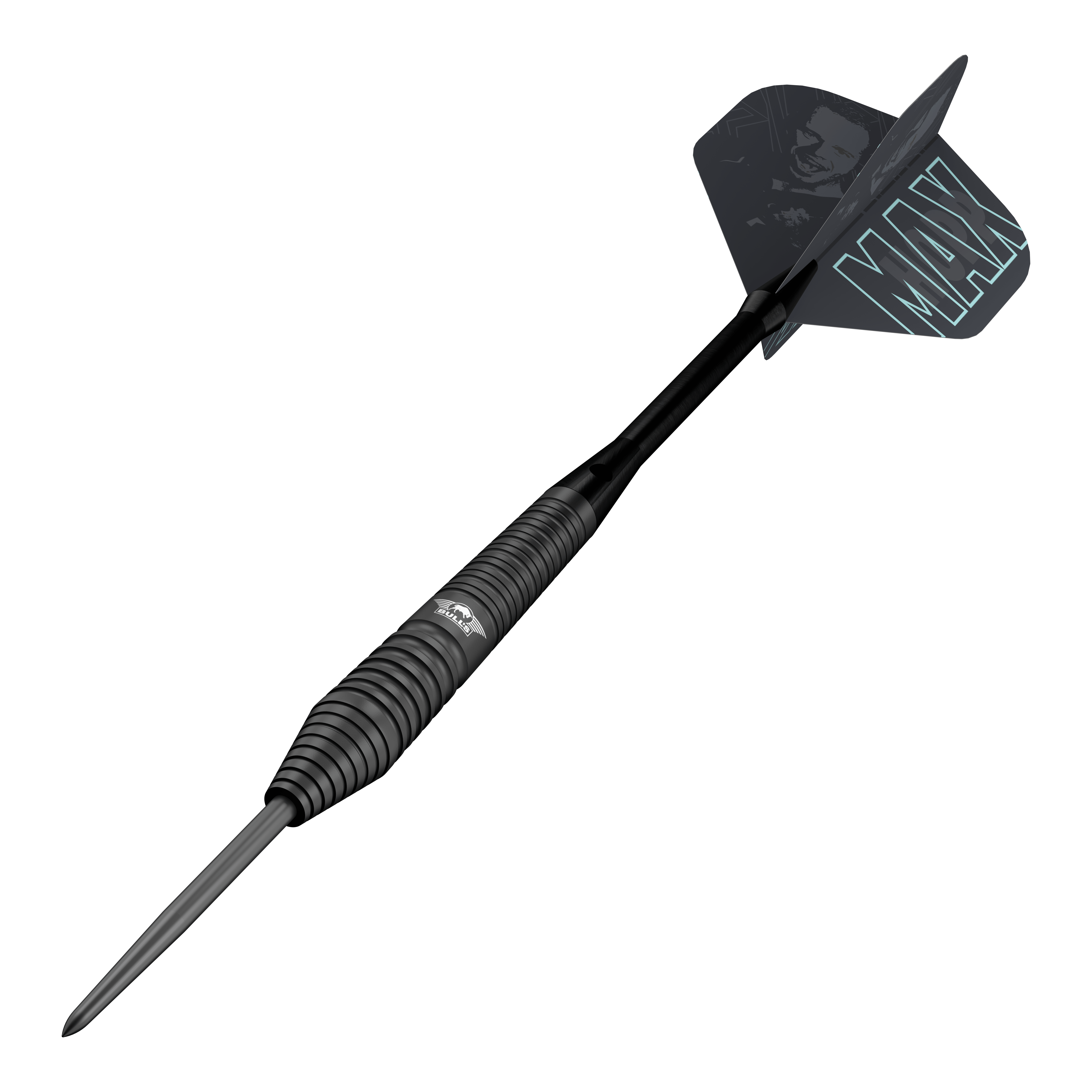 Dardos Bulls NL Max Hopp de acero negro Auf diesem Bild sind die Bulls NL Max Hopp Black Steeldarts abgebildet. Diese Darts sind speziell für anspruchsvolle Spieler entwickelt.