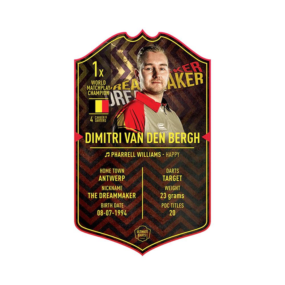 Ultimate Darts Card - Dimitri Van Den Bergh - Bersaglio
