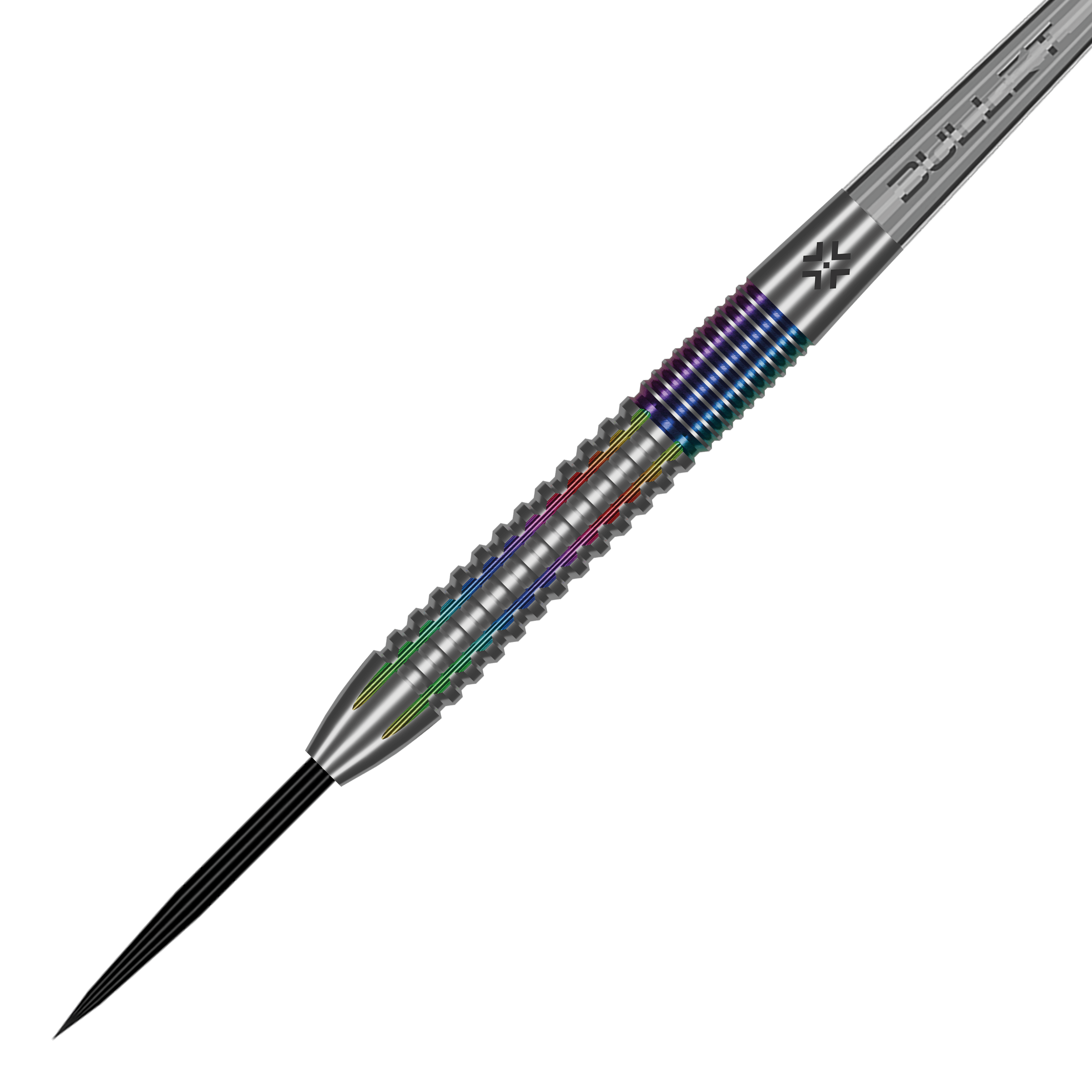 freccette in acciaio Bullet Diesel V2 Auf dem Bild sind Bullet Diesel V2 Steel Darts abgebildet. Diese Darts sind für ein präzises Spiel konzipiert.