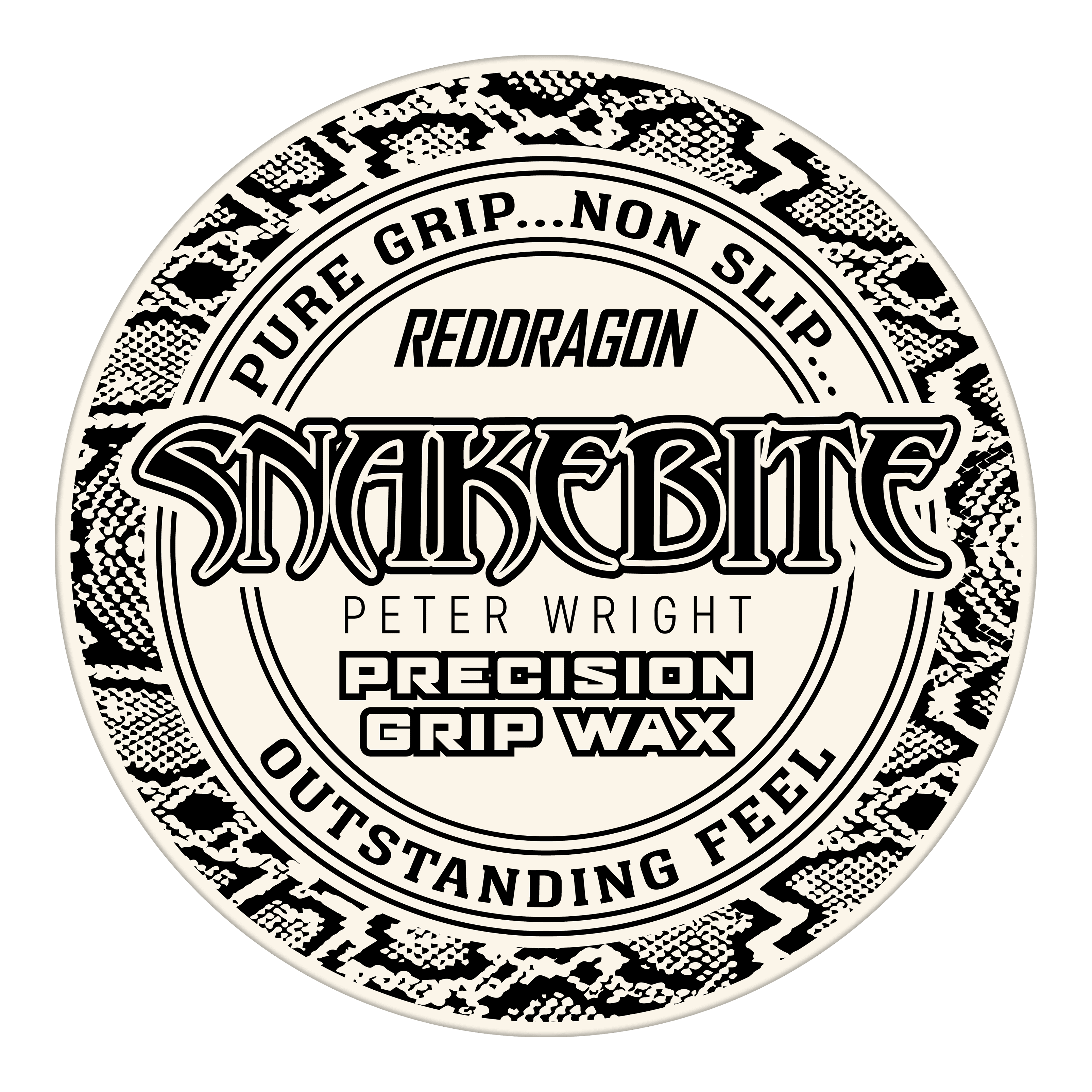 Cera para dedos Red Dragon Peter Wright Snakebite Precision Grip Wax Das Bild zeigt das Produkt "Red Dragon Peter Wright Snakebite Precision Grip Wax". Auf der Verpackung steht, dass es für einen sicheren Halt und ein herausragendes Griffgefühl sorgt.
