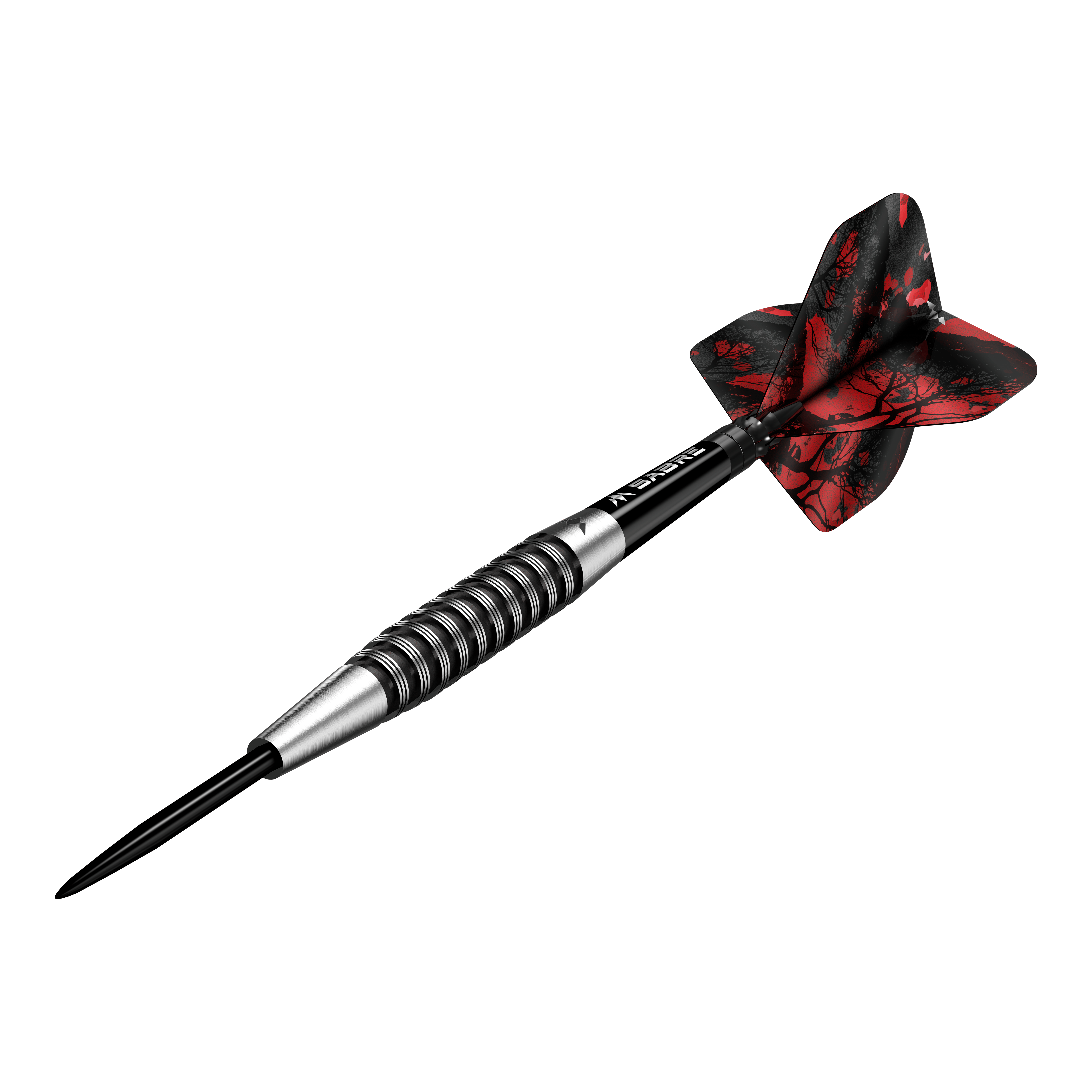Freccette Mission Kunai in acciaio PVD nero - 23 g Abgebildet ist der Mission Kunai Black PVD Steeldarts mit einem Gewicht von 23g. Der Dart hat ein elegantes schwarzes Design und eignet sich ideal für Präzisionswurf.