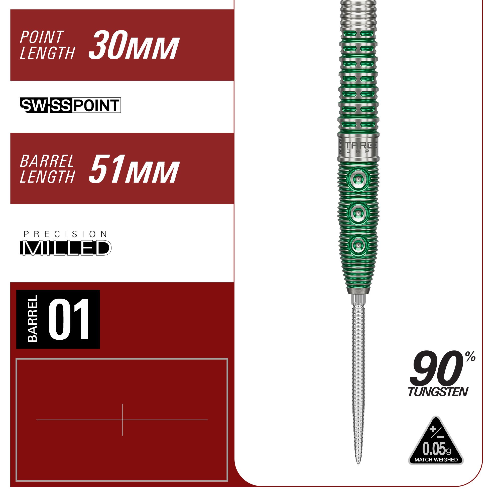 Zacilte Japan Prime Series Motomu Sakai Xeno GEN1 Swiss Point Steeldarts Das Bild zeigt die Target Japan Prime Series Motomu Sakai Xeno GEN1 Swiss Point Steeldarts. Diese Steeldarts sind für ambitionierte Dartspieler konzipiert.