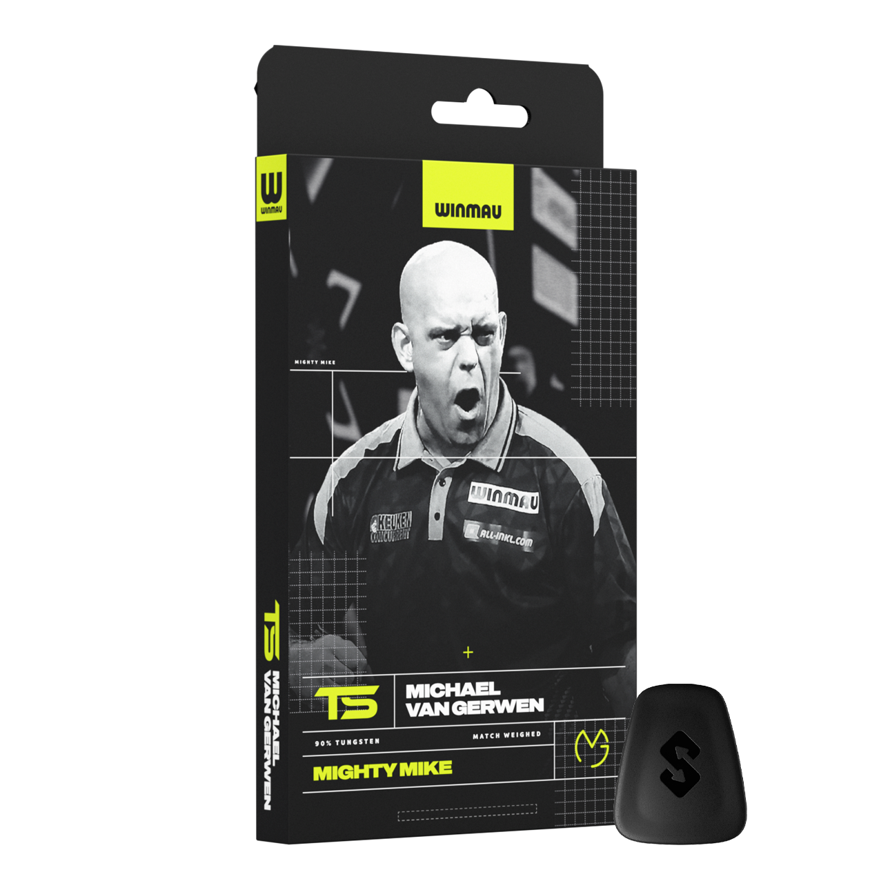Winmau Michael Van Gerwen TS Switch Point Steeldarts Das Bild zeigt Winmau Michael Van Gerwen TS Switch Point Steeldarts. Im Set sind mehrere Darts enthalten.