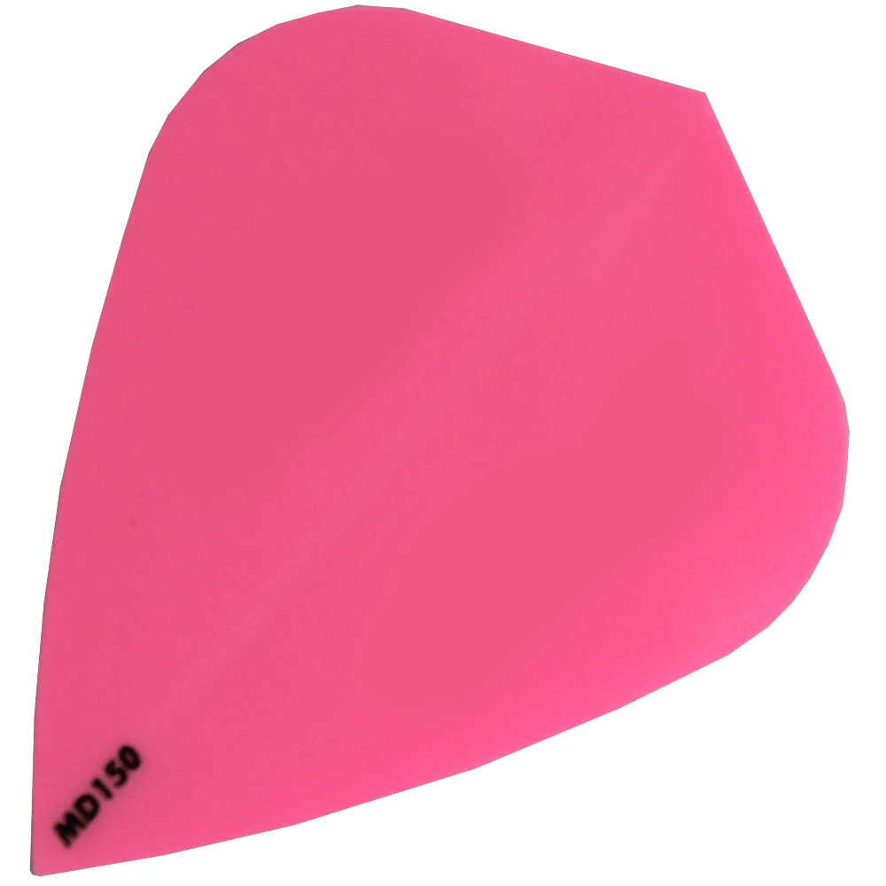 MD150-Kite-Pink Das Bild zeigt ein pinkes Dartflight in der Form eines Drachens. In der unteren Ecke steht die Bezeichnung "MD150".